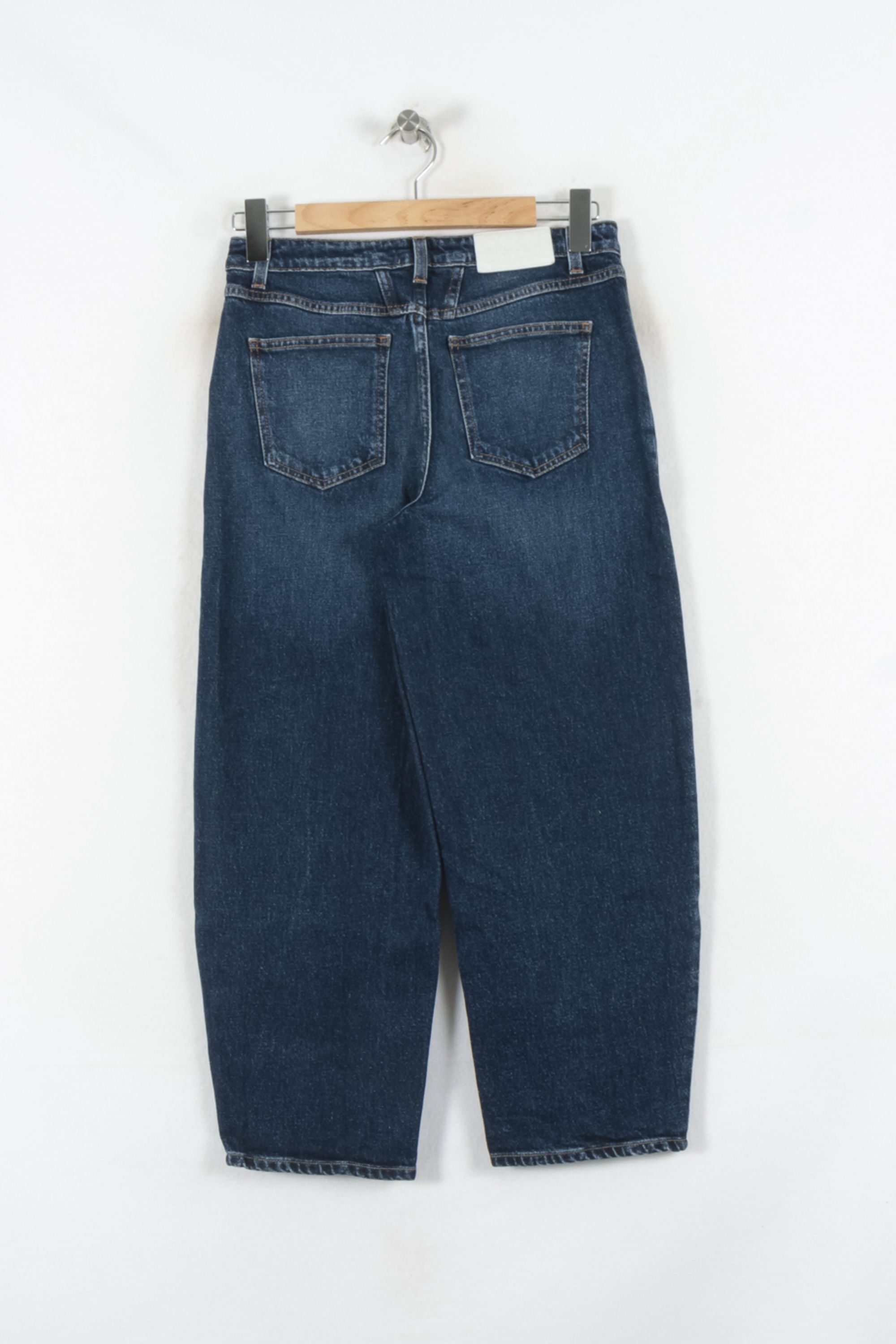 Cropped slim jeans with studs CLOSED - Seconde Main Blue