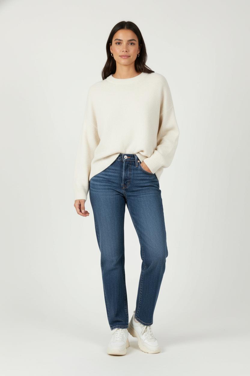 Cropped slim jeans with studs LEVI'S - Seconde main Blue