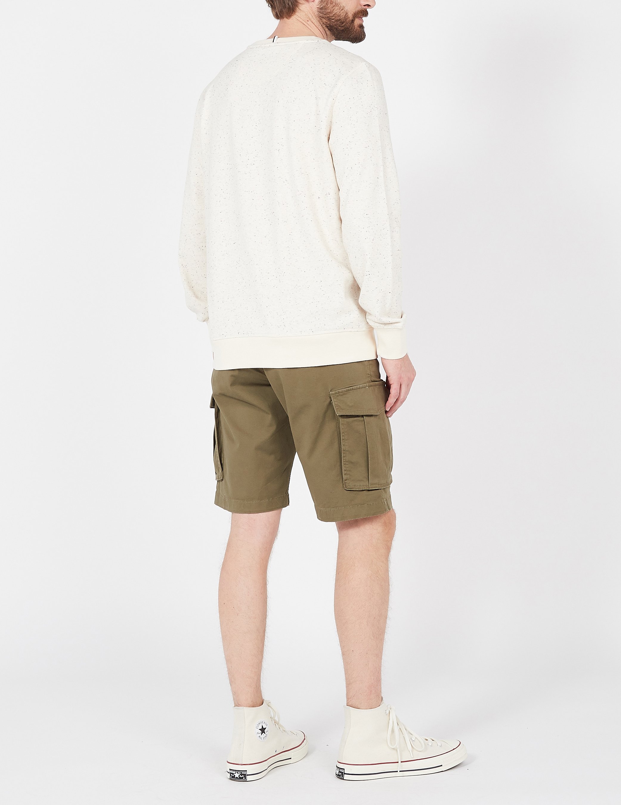 Rundhals-Sweatshirt aus Baumwoll-Mix, Regular Fit FAGUO Beige