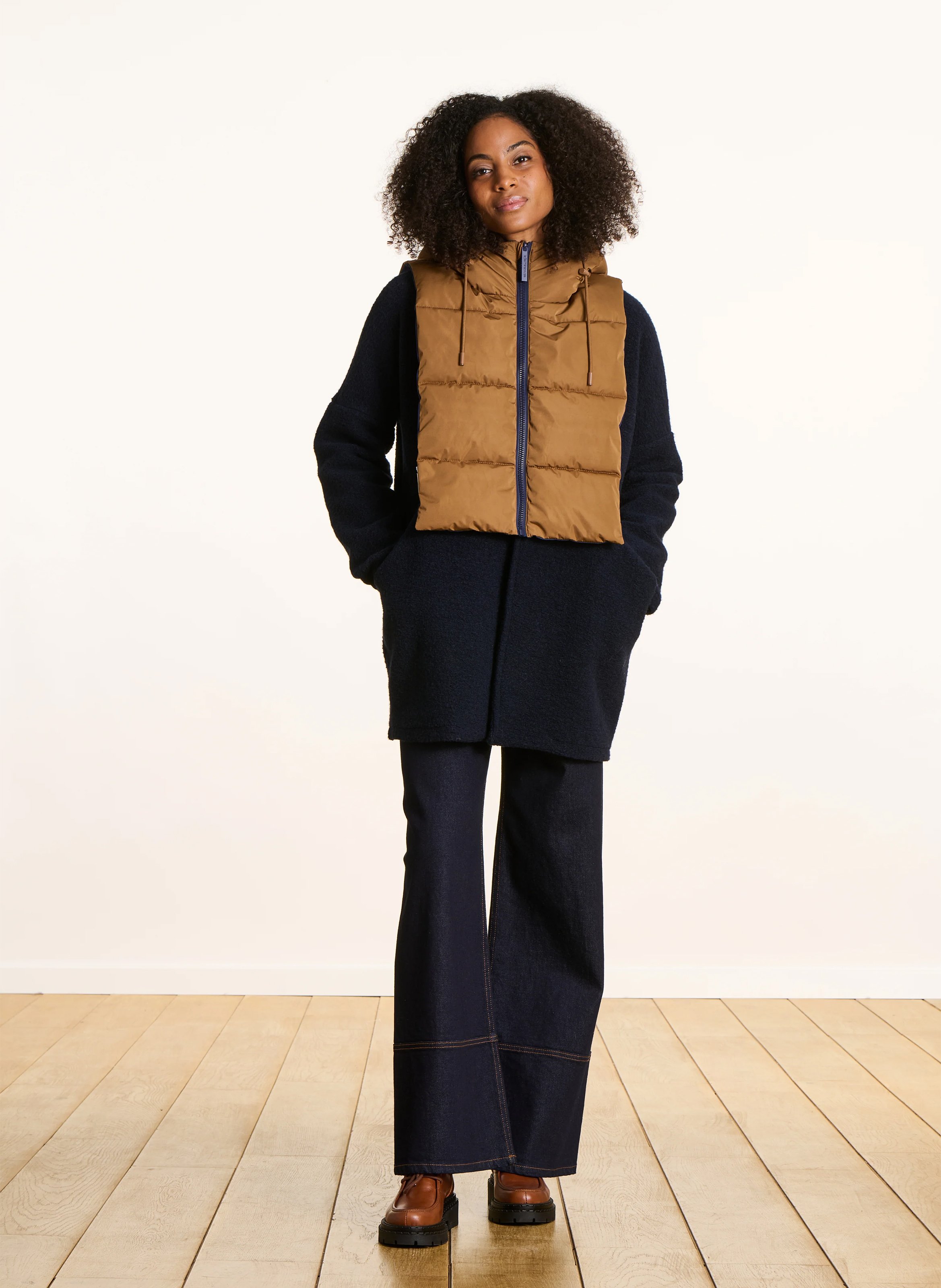 Abnehmbare gesteppte Kapuze LA FEE MARABOUTEE