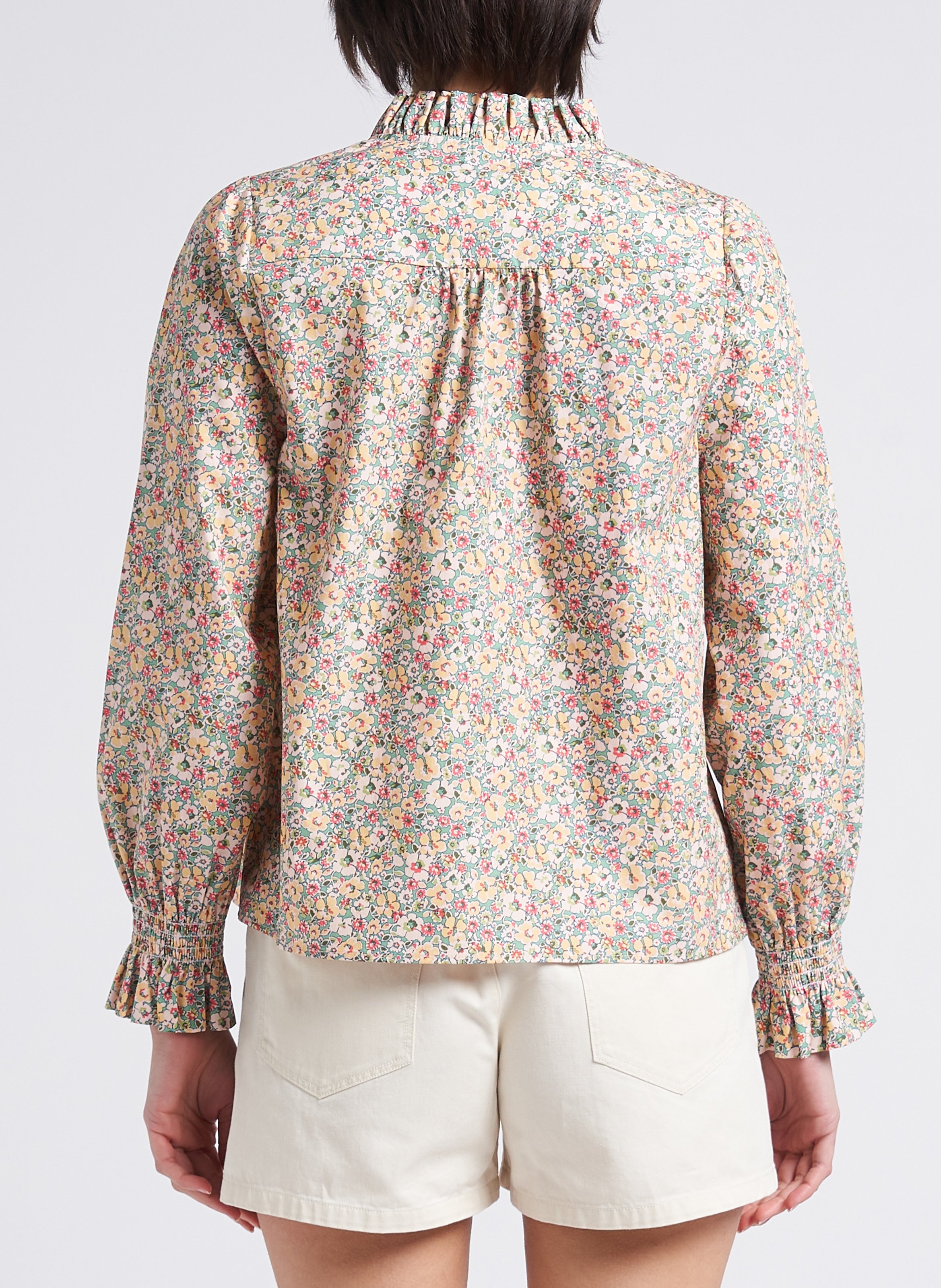 Top col victorien à imprimé fleuri BONTON Multicolore