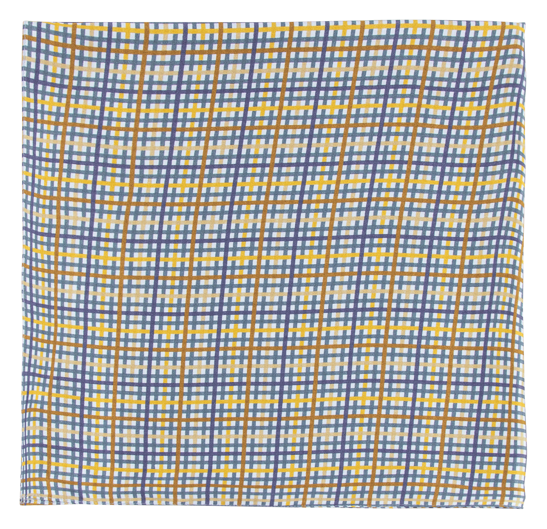 Foulard carré à imprimé exclusif en crêpe Multicolore