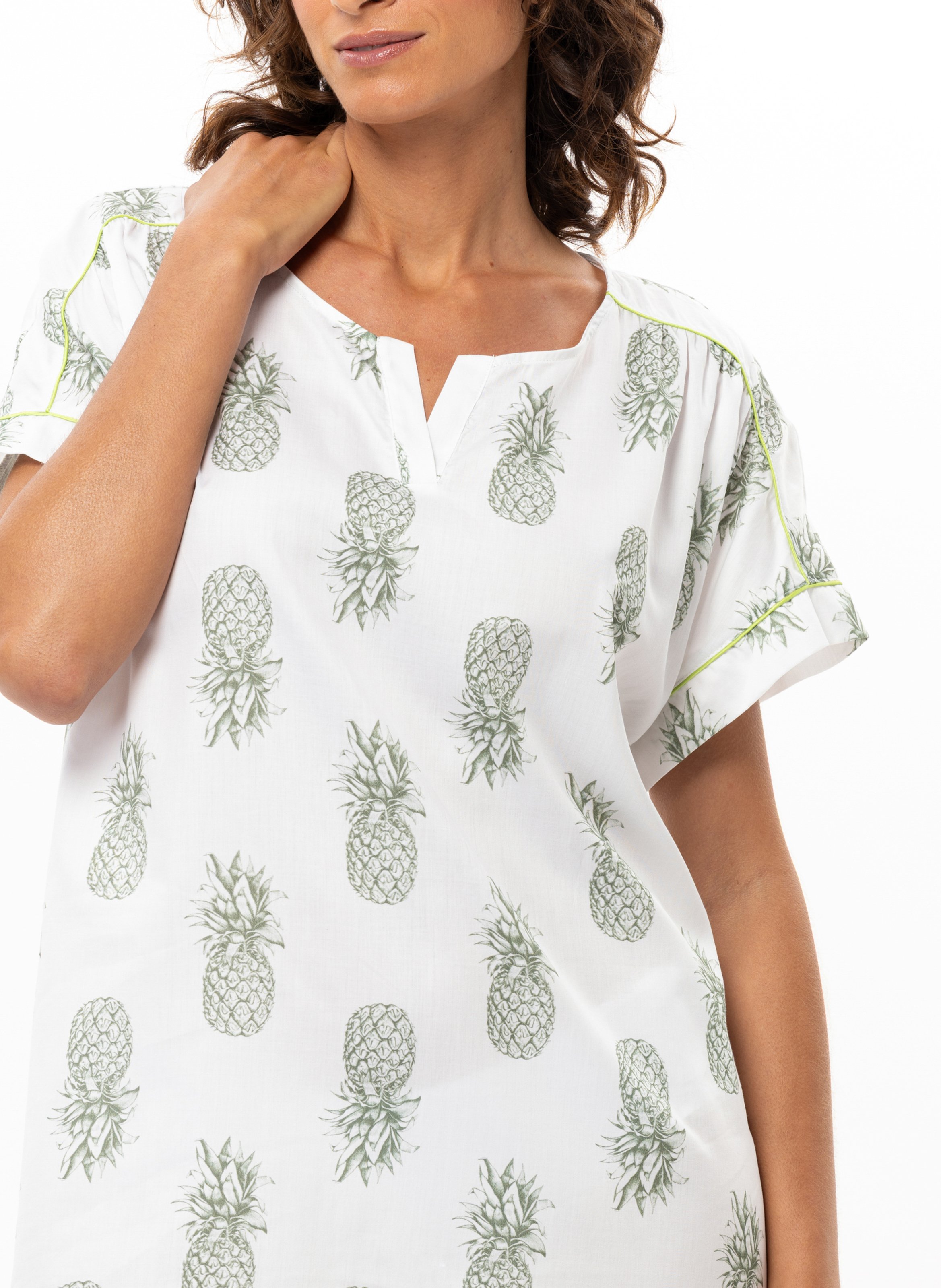 Chemise de nuit en coton LE CHAT Multicolore