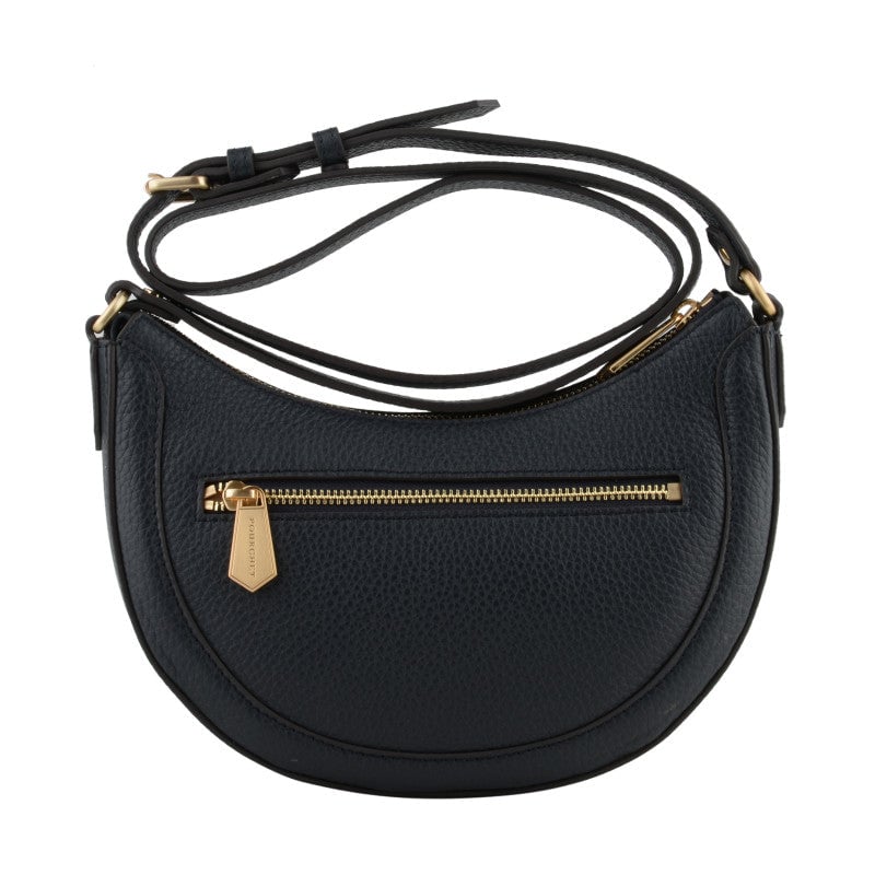 Calfskin leather shoulder bag Blue