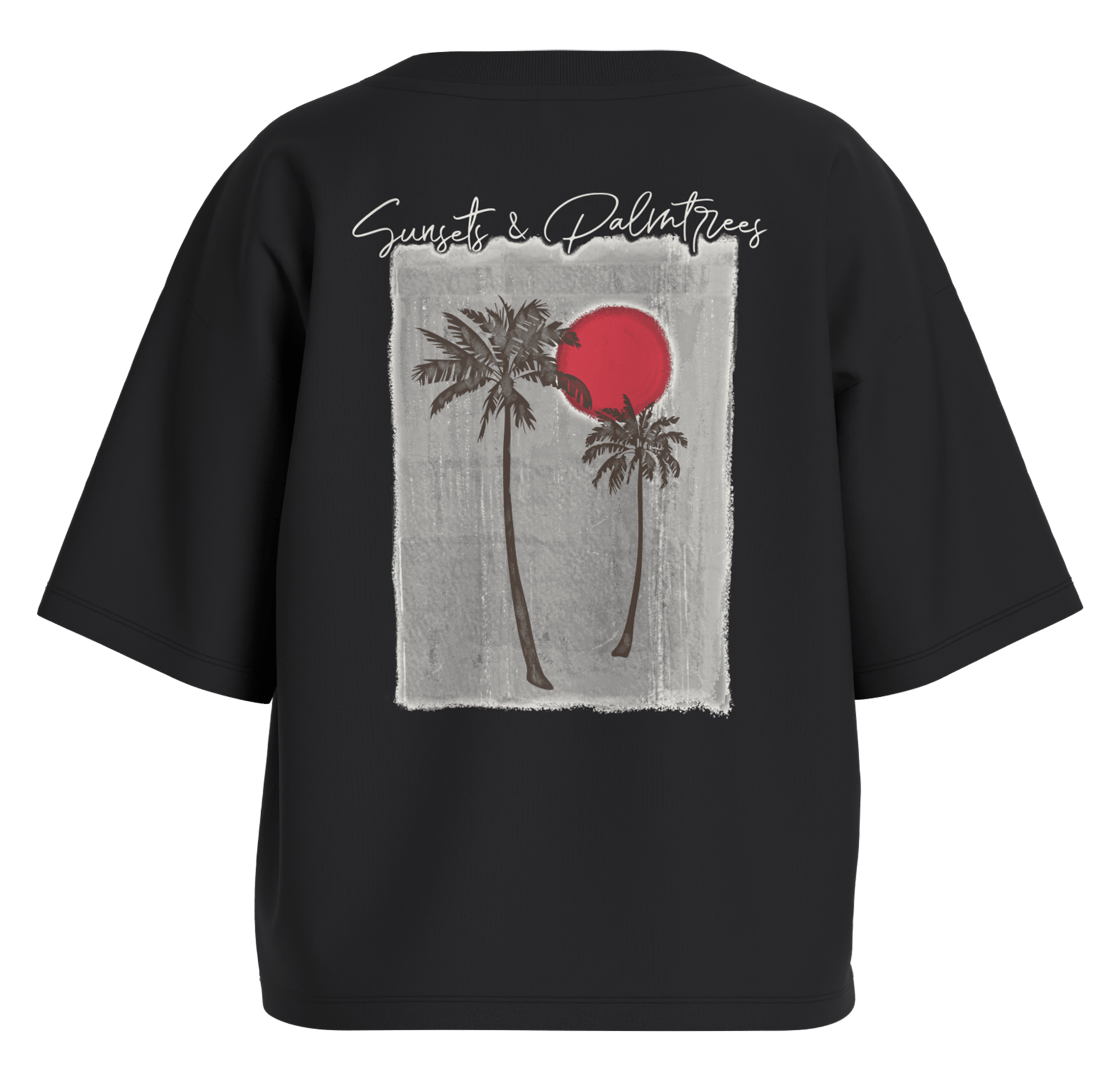 Round-neck organic cotton T-shirt VILA Black