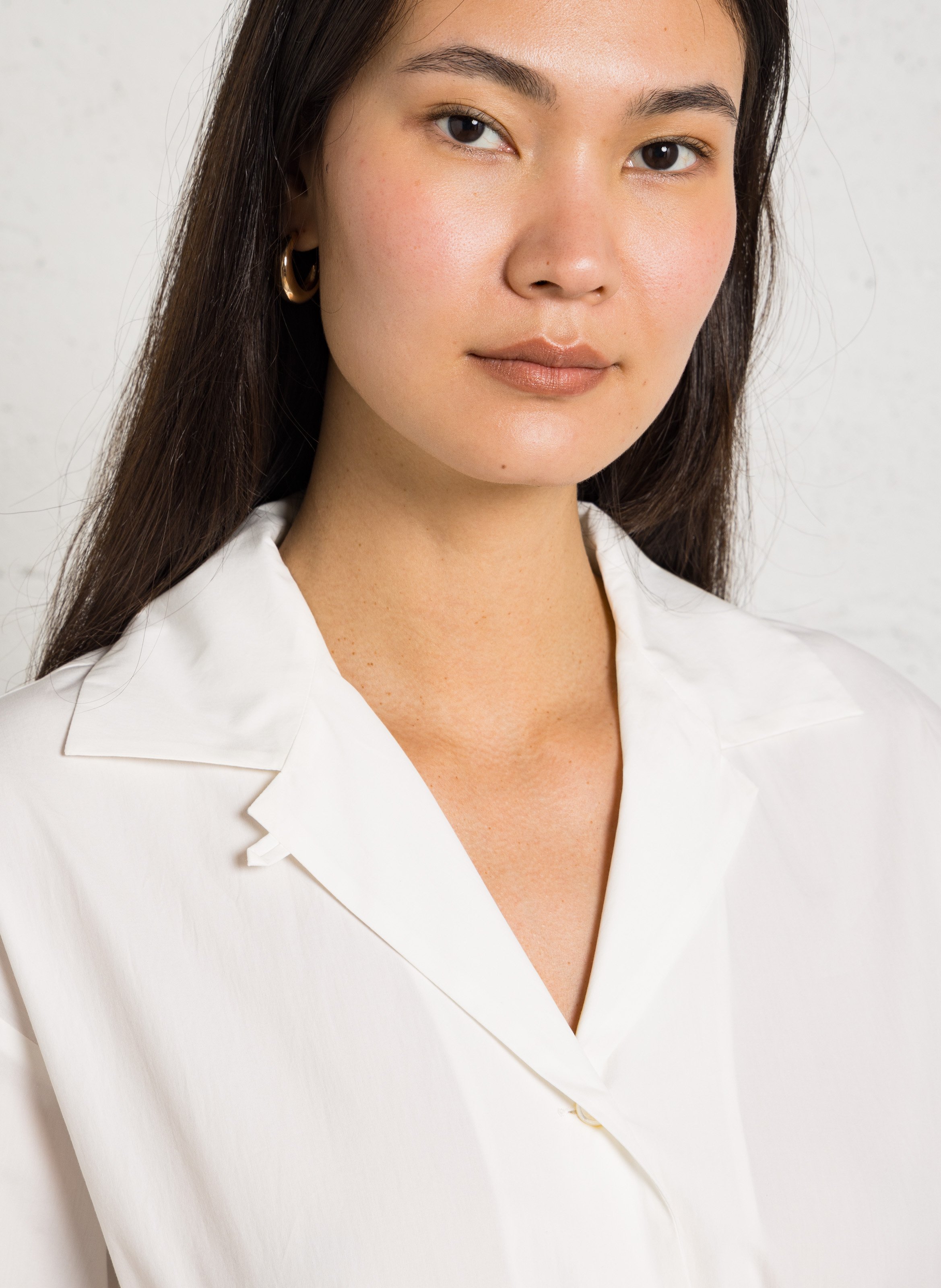 Midi-A-Linie-Kleid mit einfarbigem Gürtel MAX MARA WEEK END Weiss