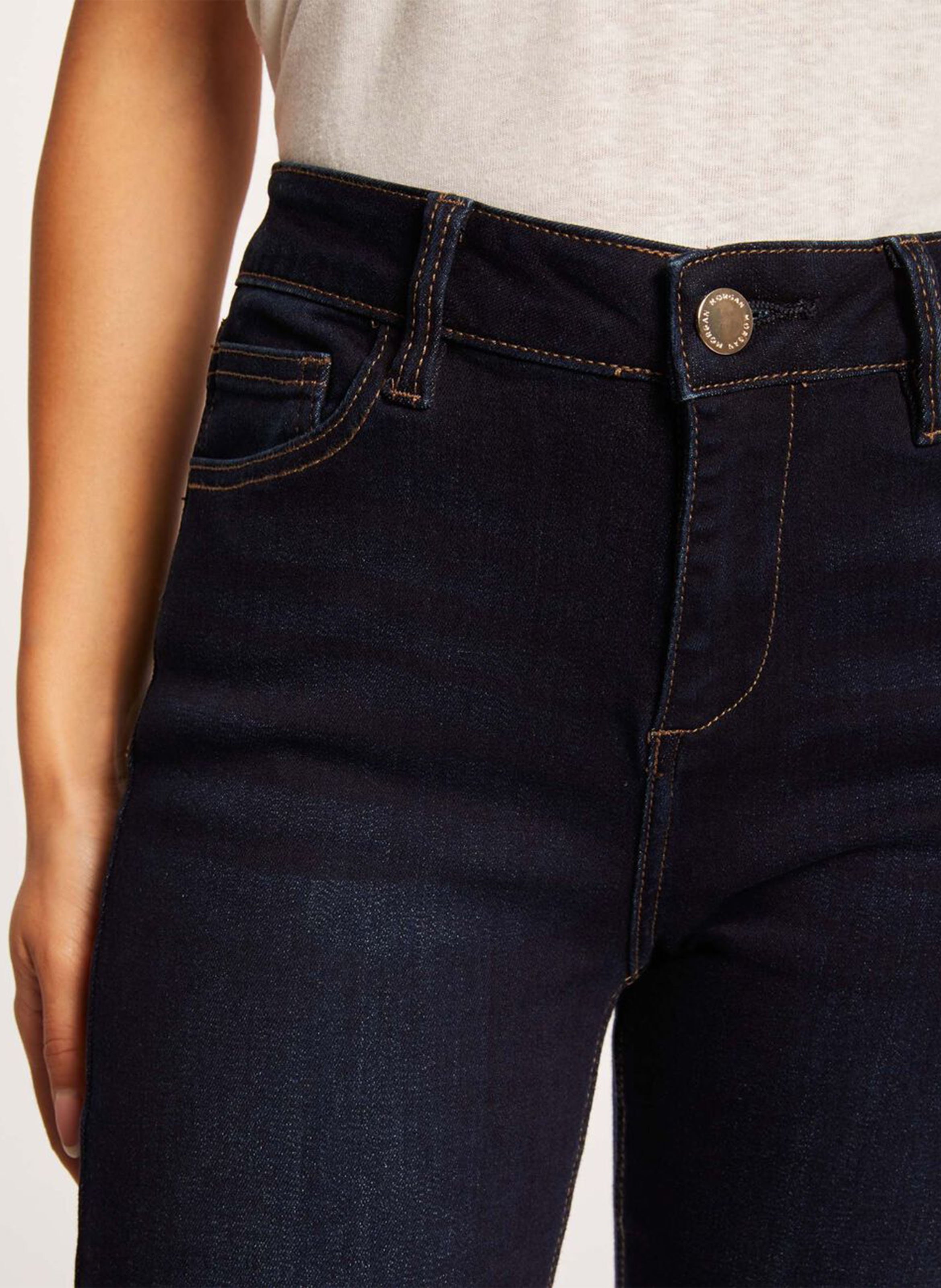 Flared Jeans aus Baumwolle MORGAN Blau