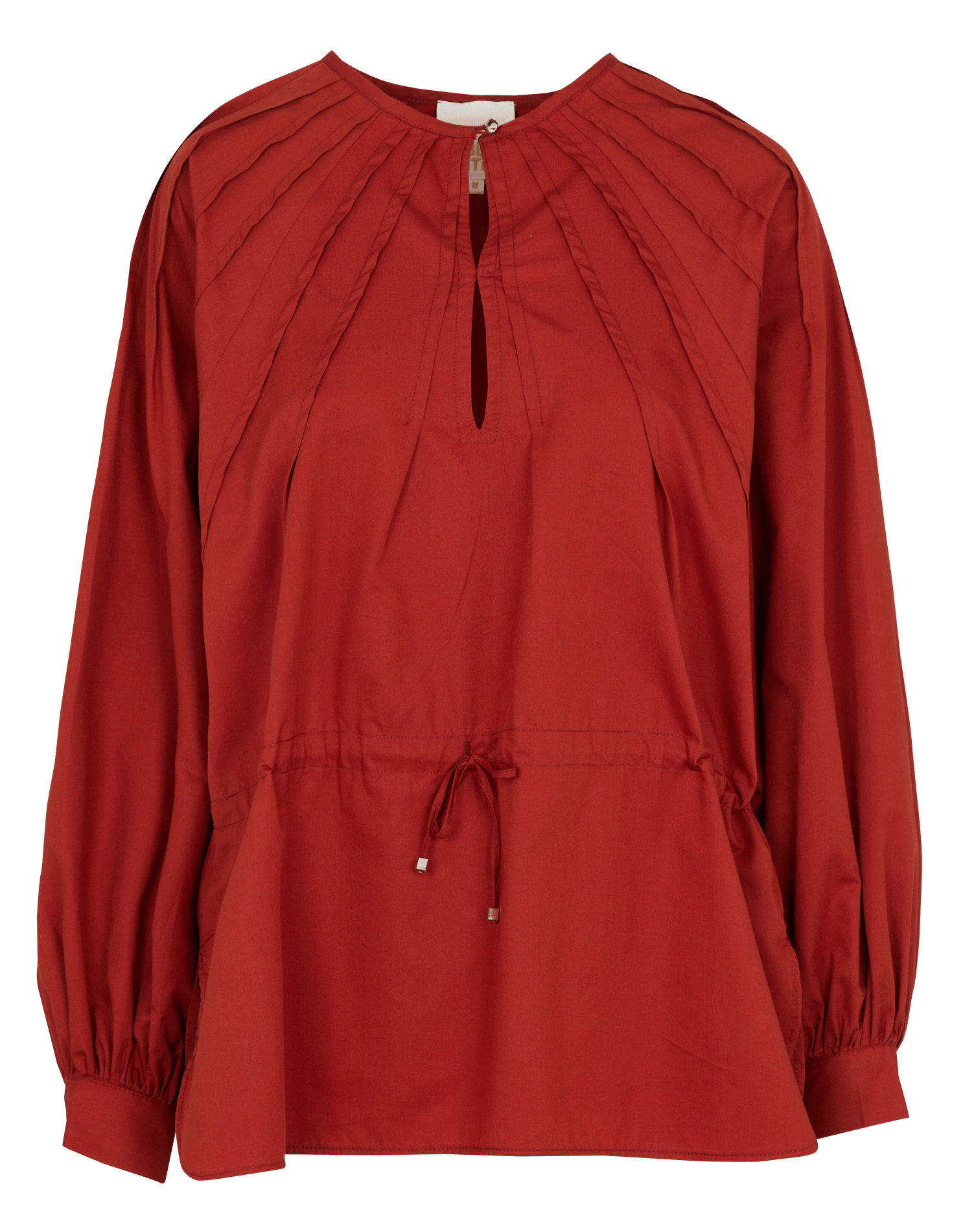 Bluse aus Baumwoll-Mix mit Rundhalsausschnitt THE LABEL EDITION