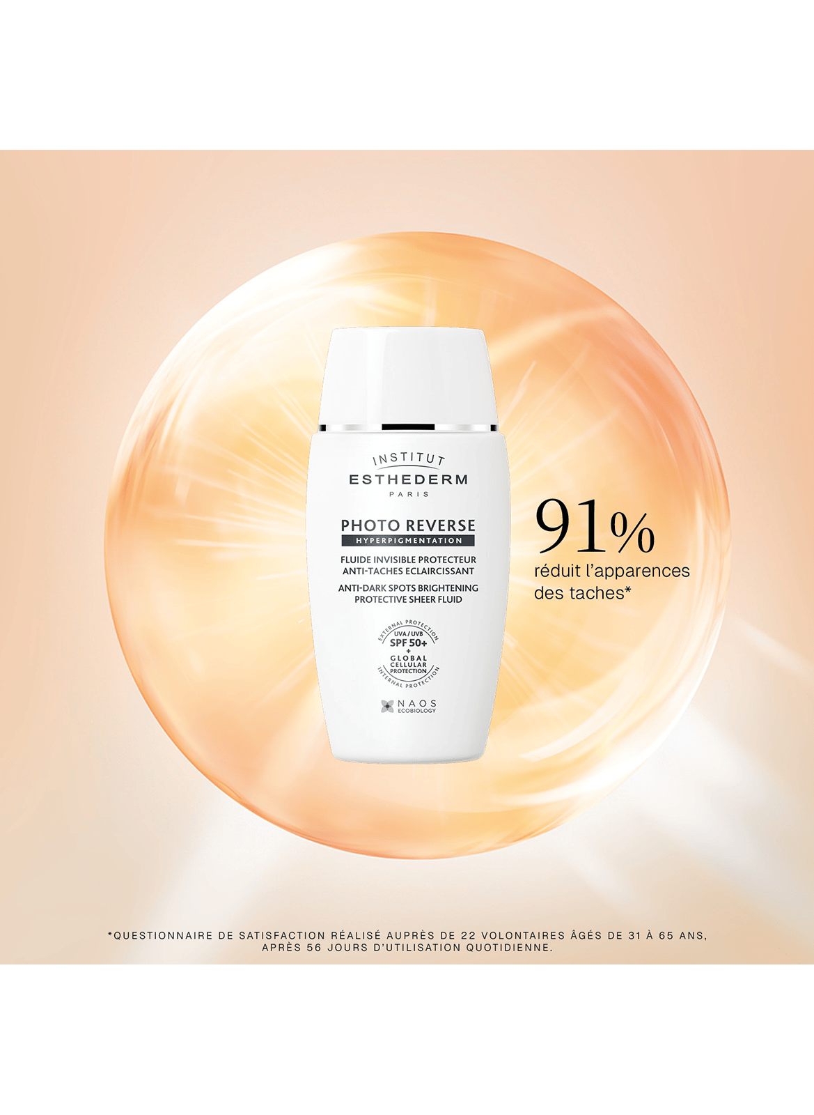 INSTITUT ESTHEDERM Fotoreverse onzichtbare vloeistof SPF50+ ESTHEDERM No color