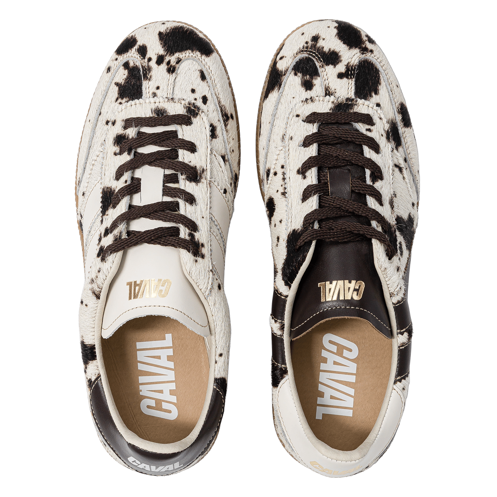 Baskets basses vache en cuir  CAVAL Multicolore