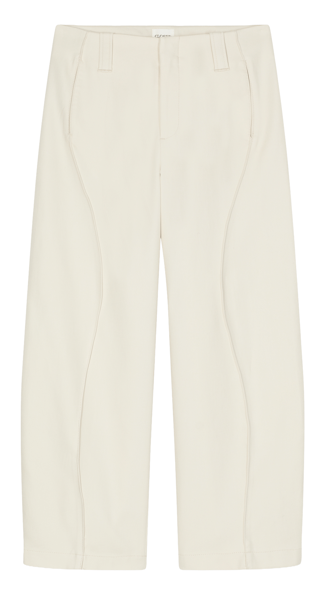 Cotton denim jeans CLOSED White
