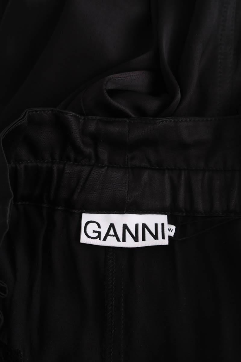 Straight-leg pants GANNI - Seconde Main Black