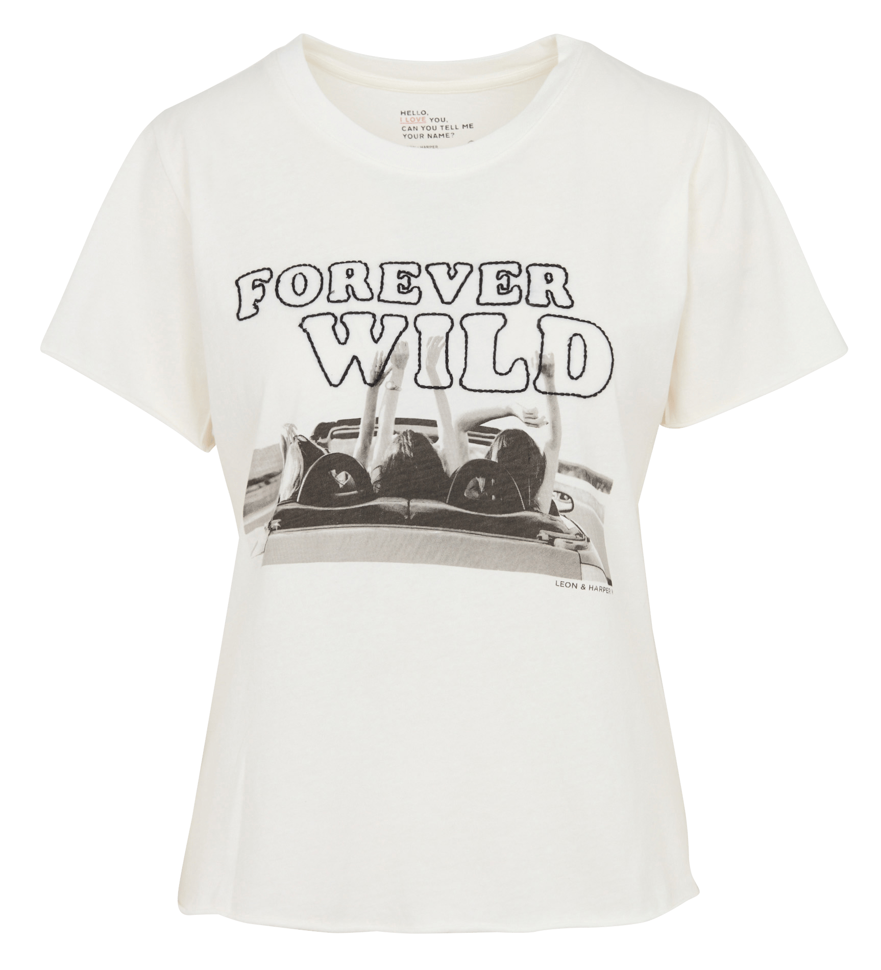 Tee-shirt imprimé en coton bio LEON & HARPER
