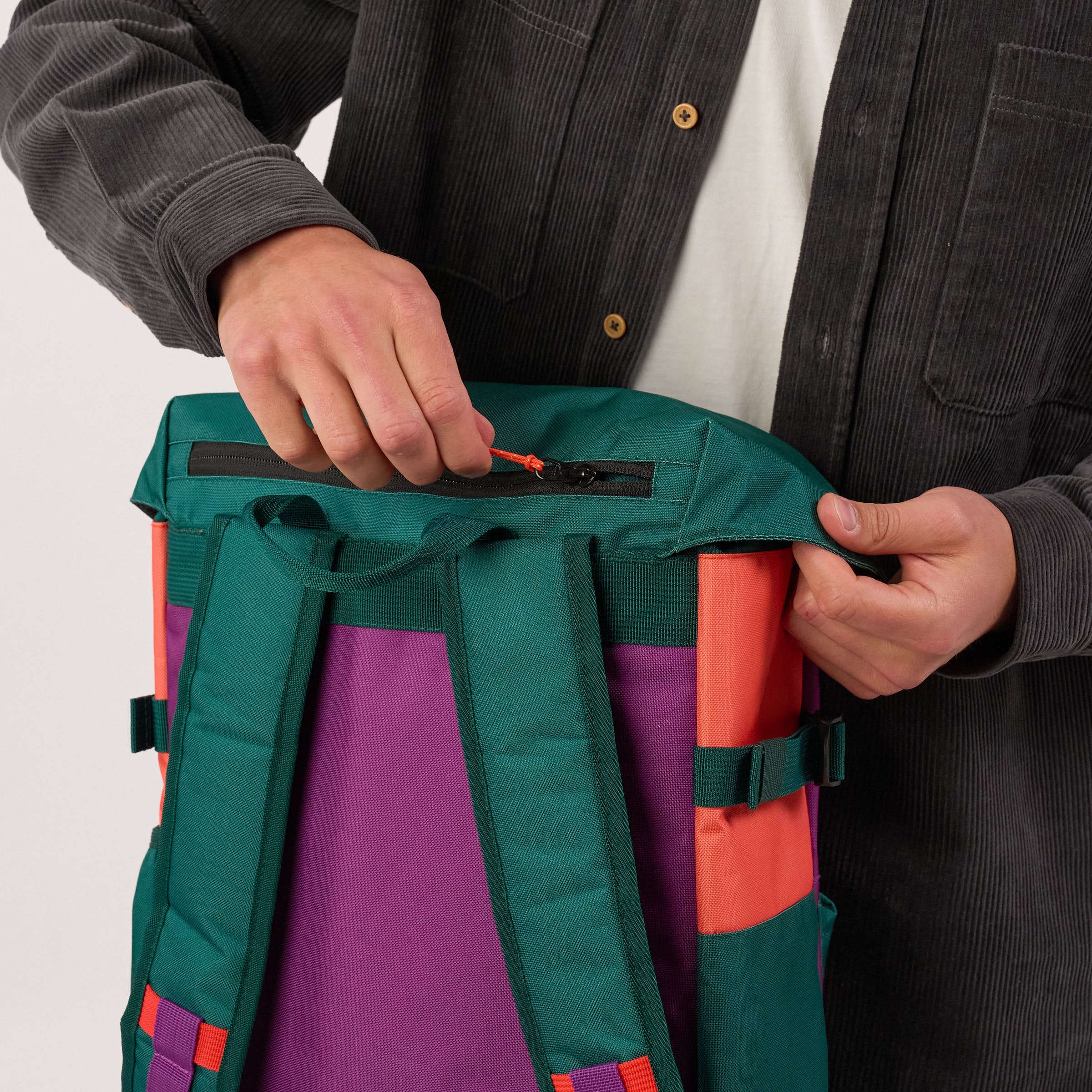 Recycled polyester backpack | Green BILLYBELT Men