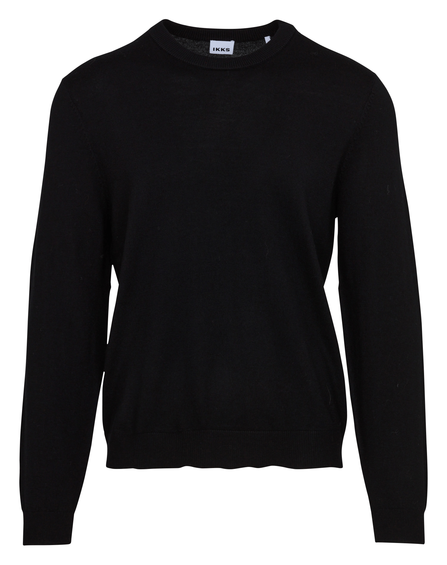 Pull col rond fin en laine IKKS