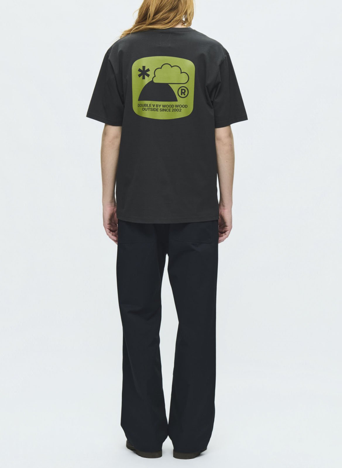 Round-neck cotton T-shirt | Black WOOD WOOD Men