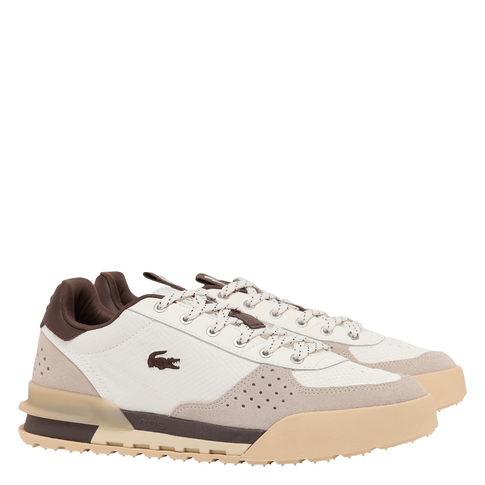Baskets basses en cuir LACOSTE Blanc