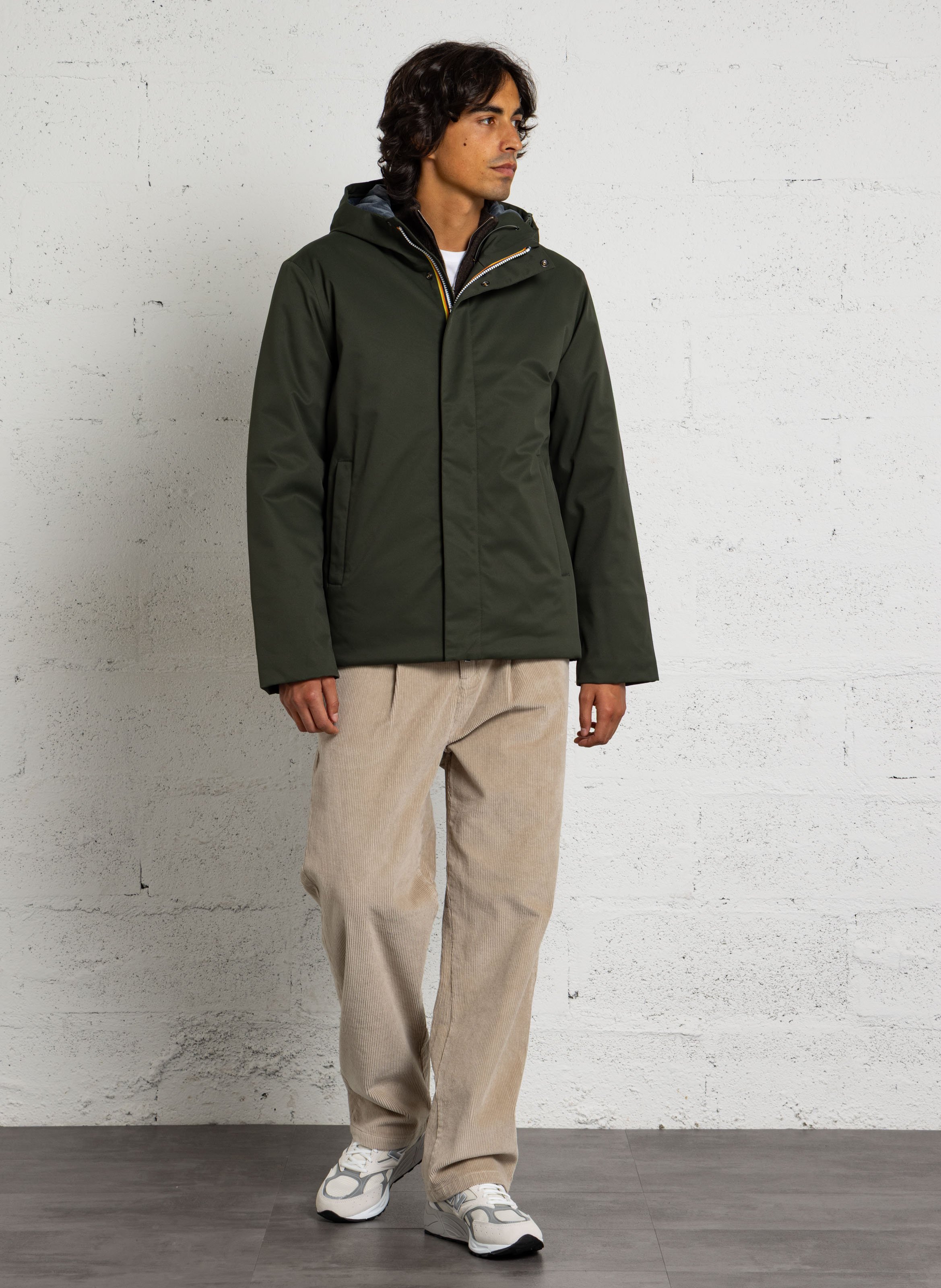 Jacke mit Stehkragen K-WAY Grun
