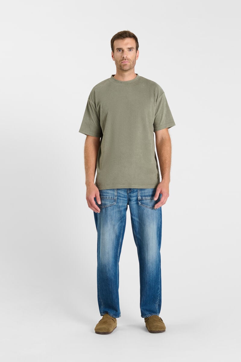 Round-neck T-shirt LE TEMPS DES CERISES Khaki