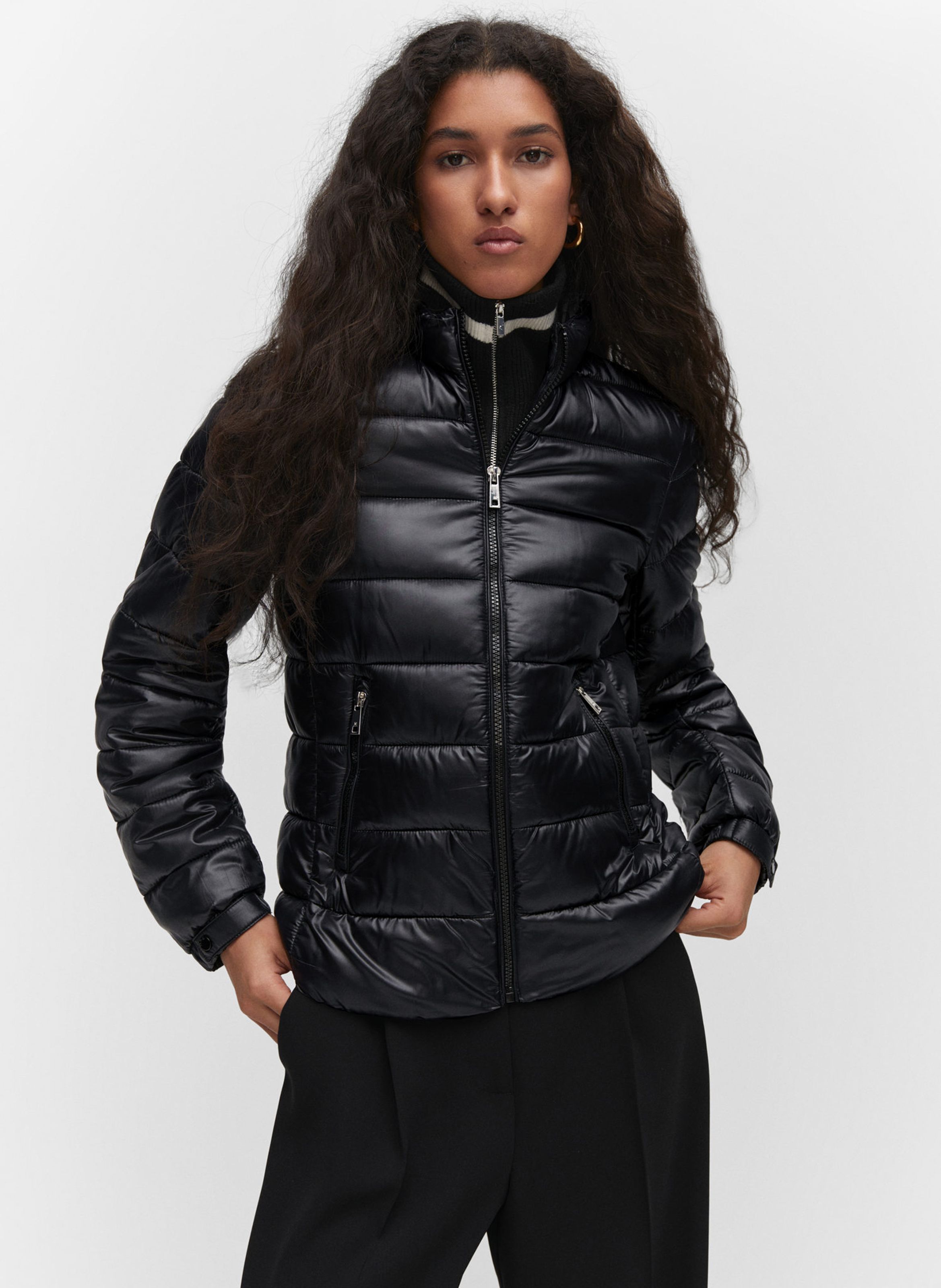 Oversized worn-effect biker jacket - Women | Mango USA