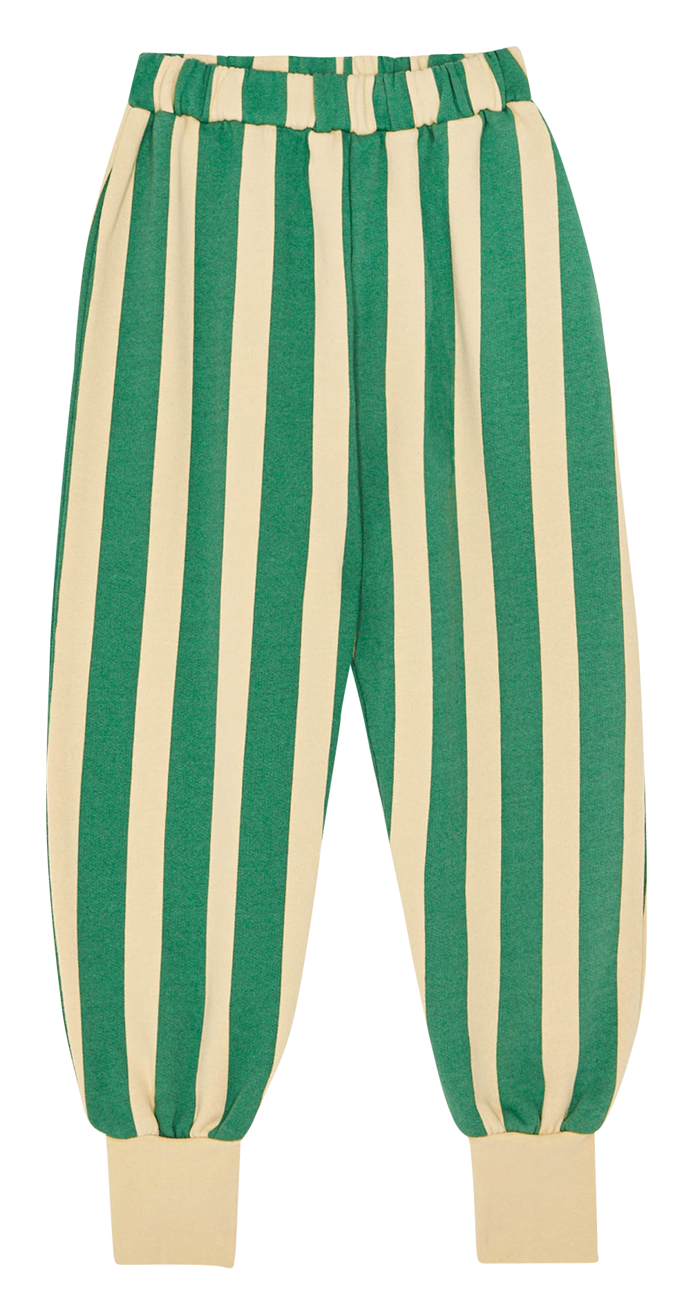 Pantalon droit à rayures en coton  THE CAMPAMENTO Vert