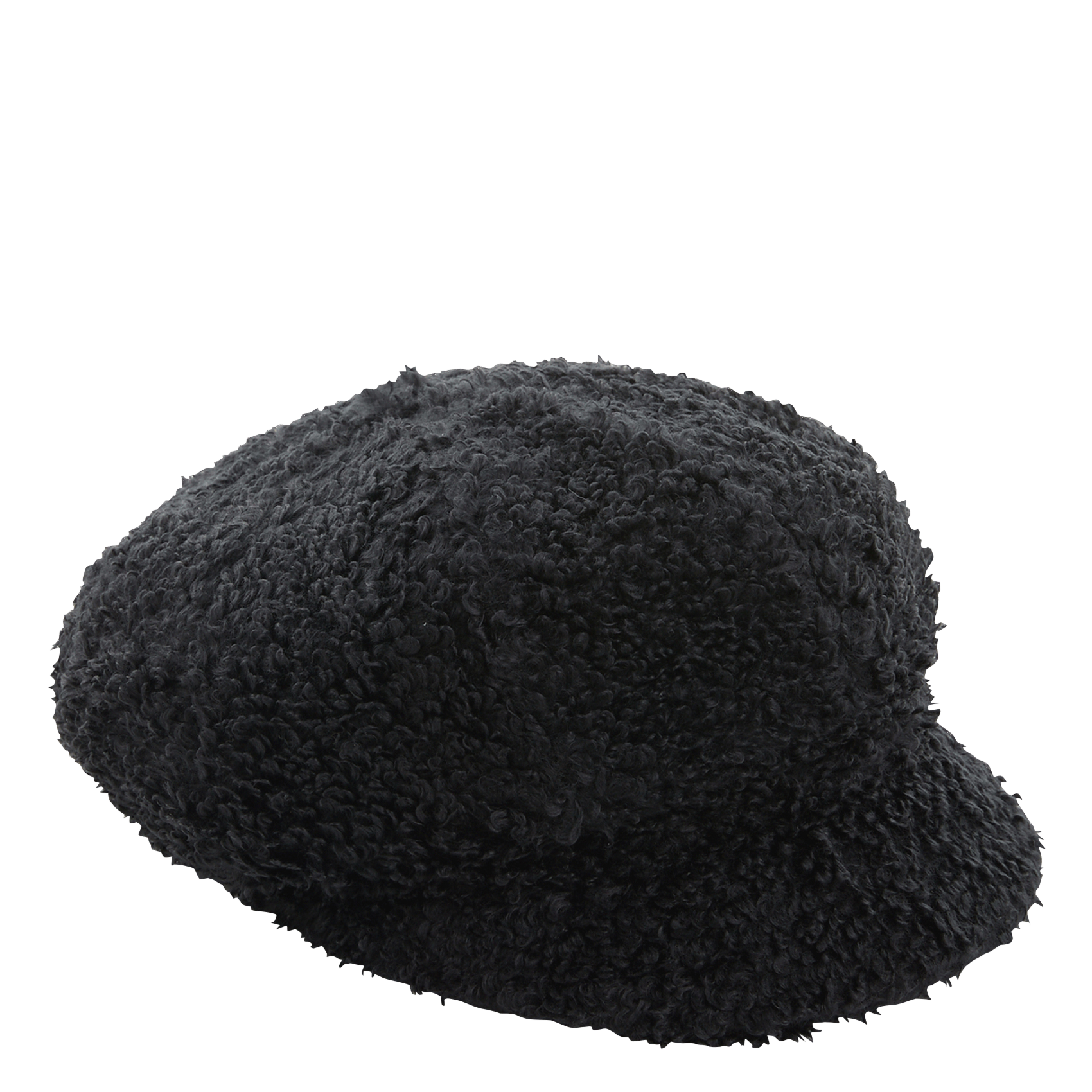 Gavroche met sherpa-look AU PRINTEMPS PARIS Zwart