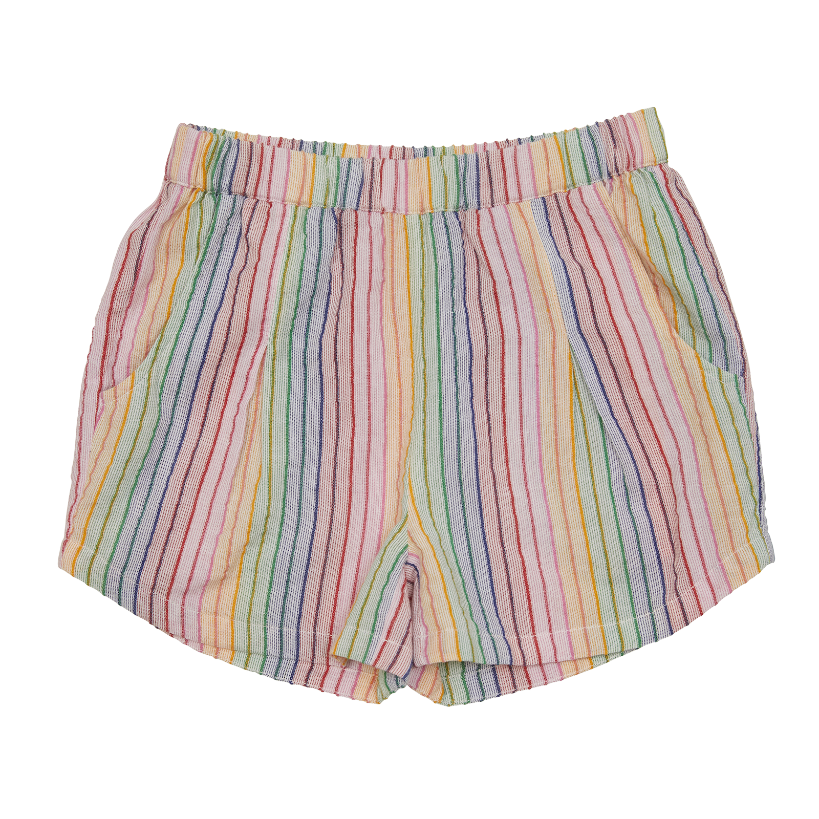Gerade geschnittene Baumwollshorts mit Streifen SUNCHILD Mehrfarbig