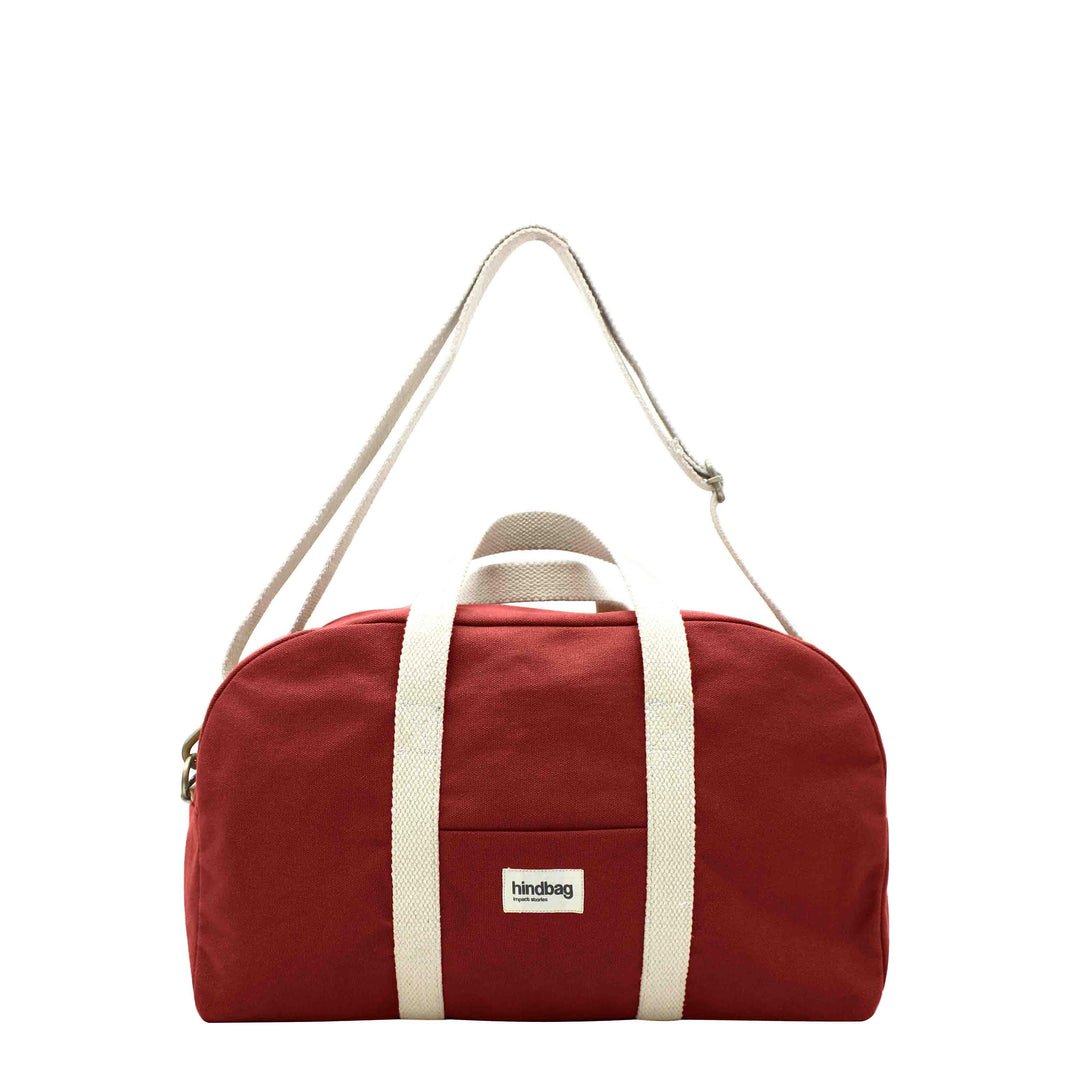 Cotton weekend bag CHARLIE Terracotta