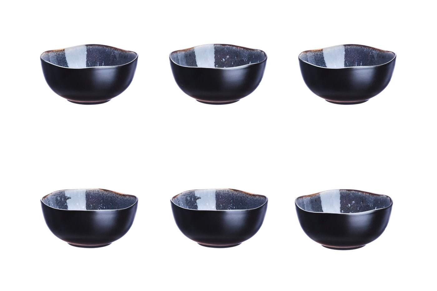 Bol iris ø12cm - 6 pièces - bleu nuit BJORN Bleu