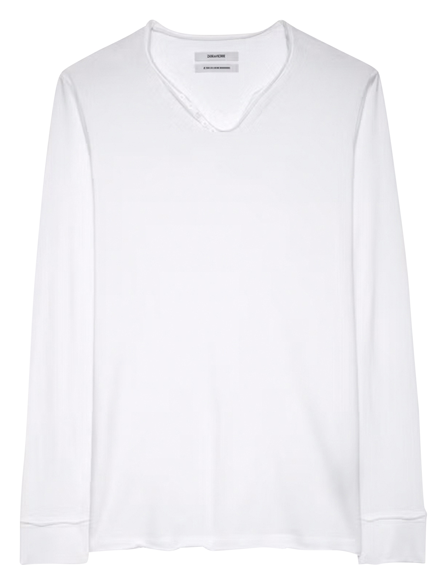 Tes-shirt droit en coton bio ZADIG&amp;VOLTAIRE Blanc
