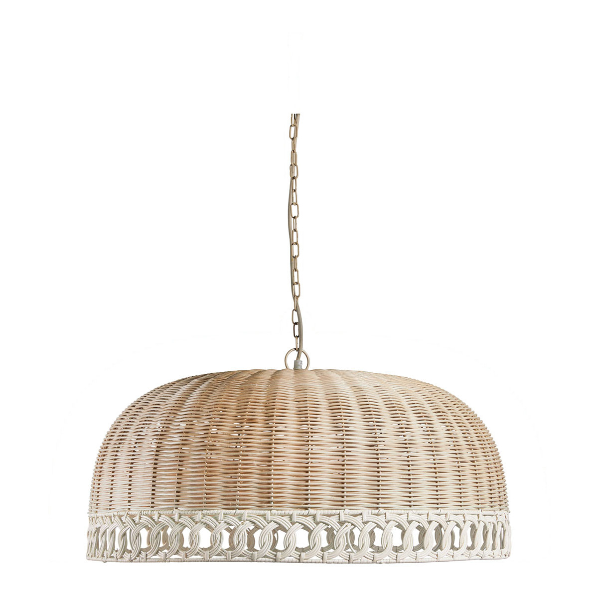 Josephine rattan pendant light - medium size BLANC D'IVOIRE Beige