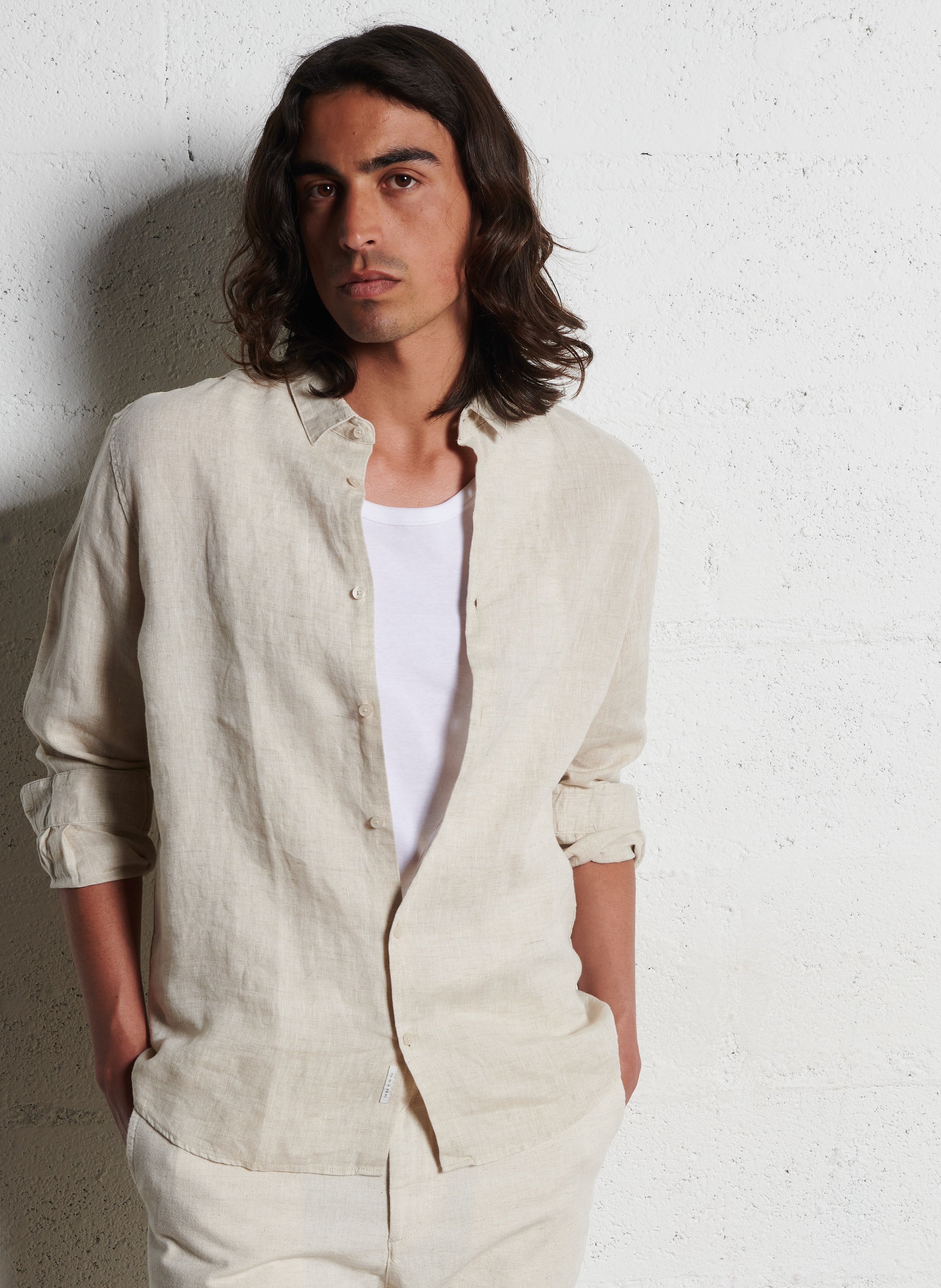 Slim-fit linen shirt IKKS