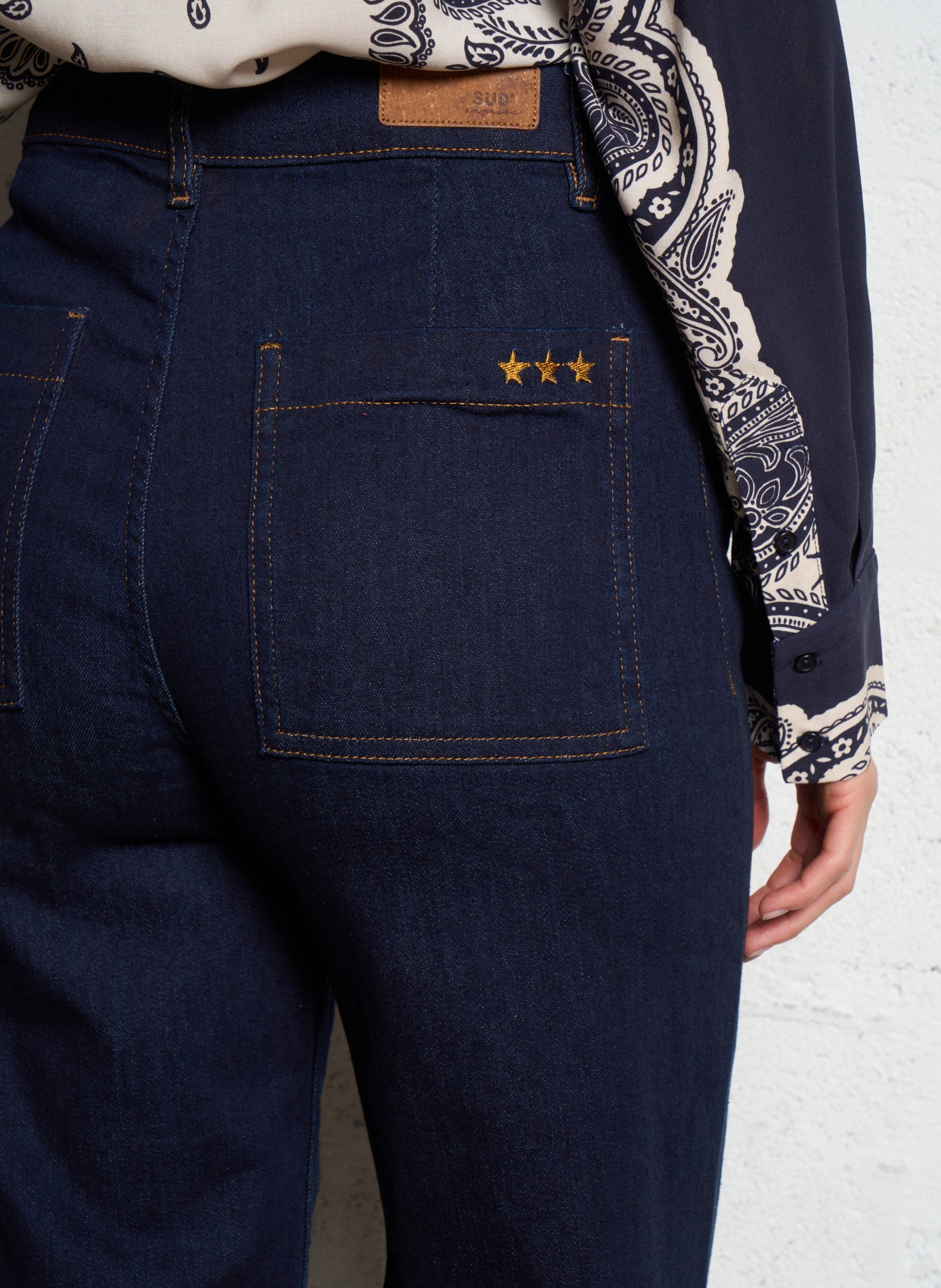 Jean large en coton mélangé SUD EXPRESS Bleu