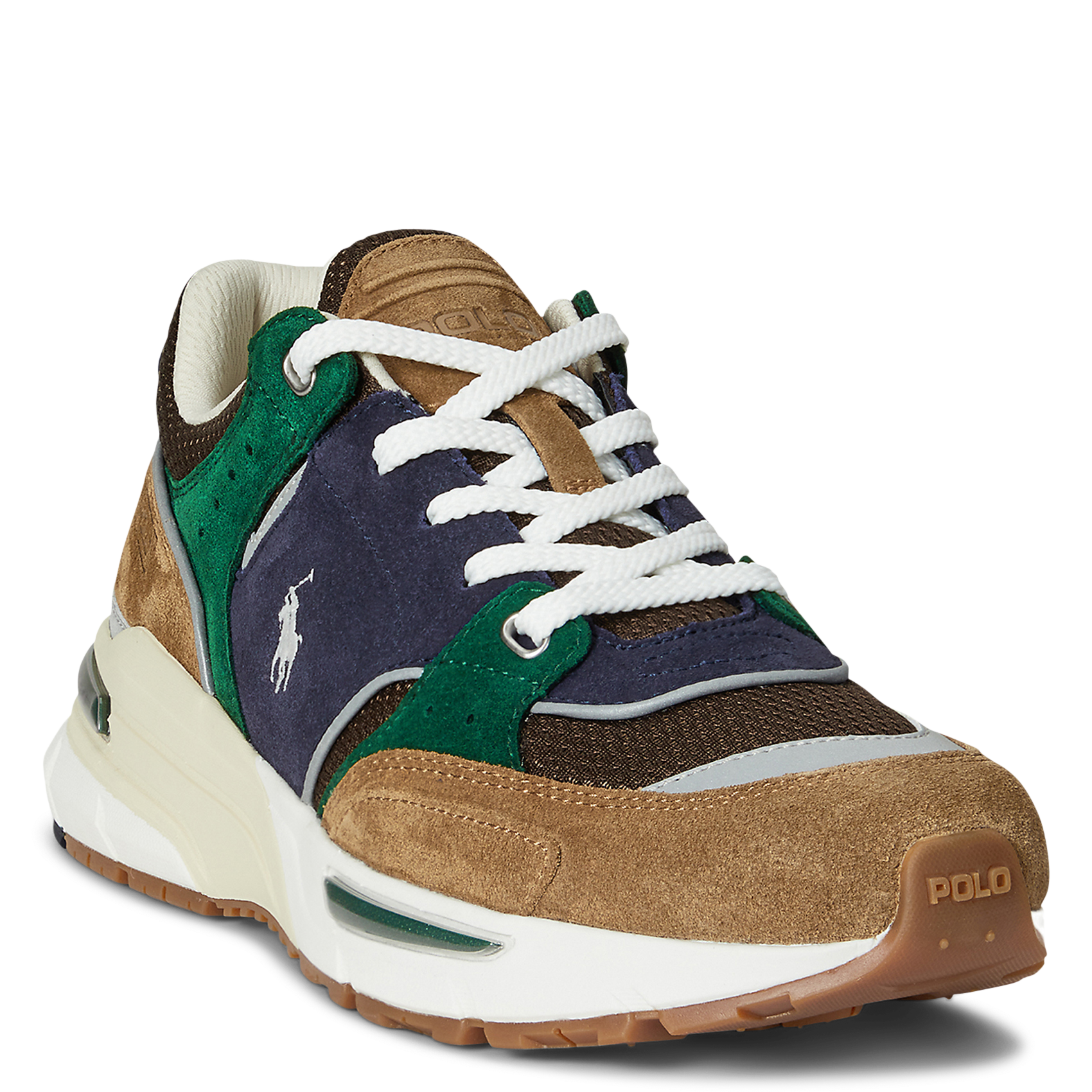 Dual-material sneakers POLO RALPH LAUREN Multicolored