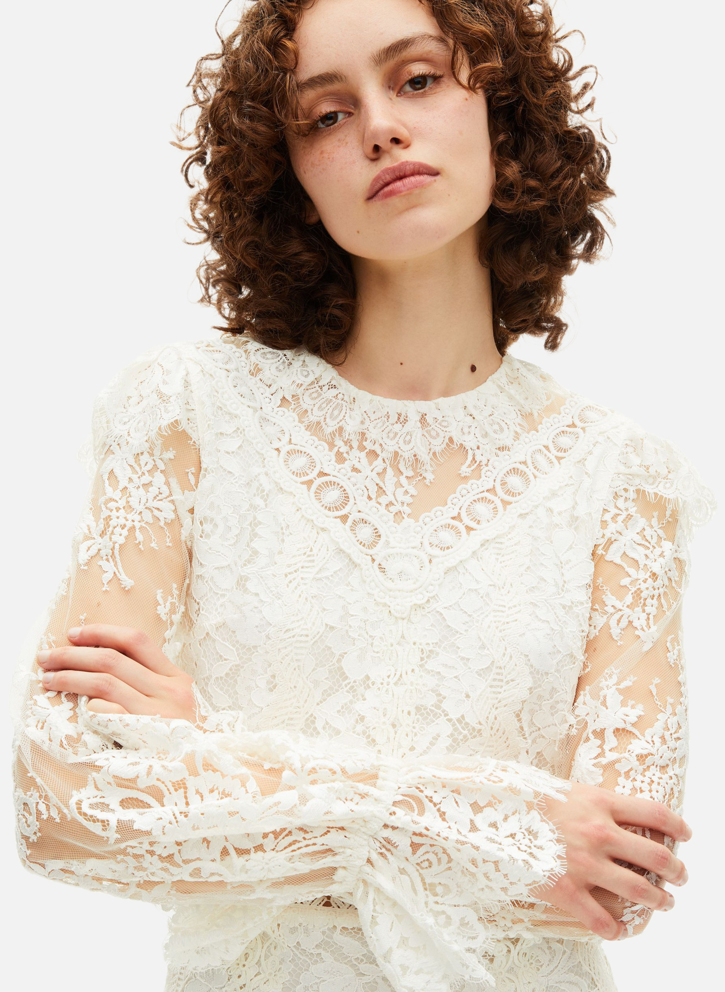 Lace dress THE KOOPLES Beige