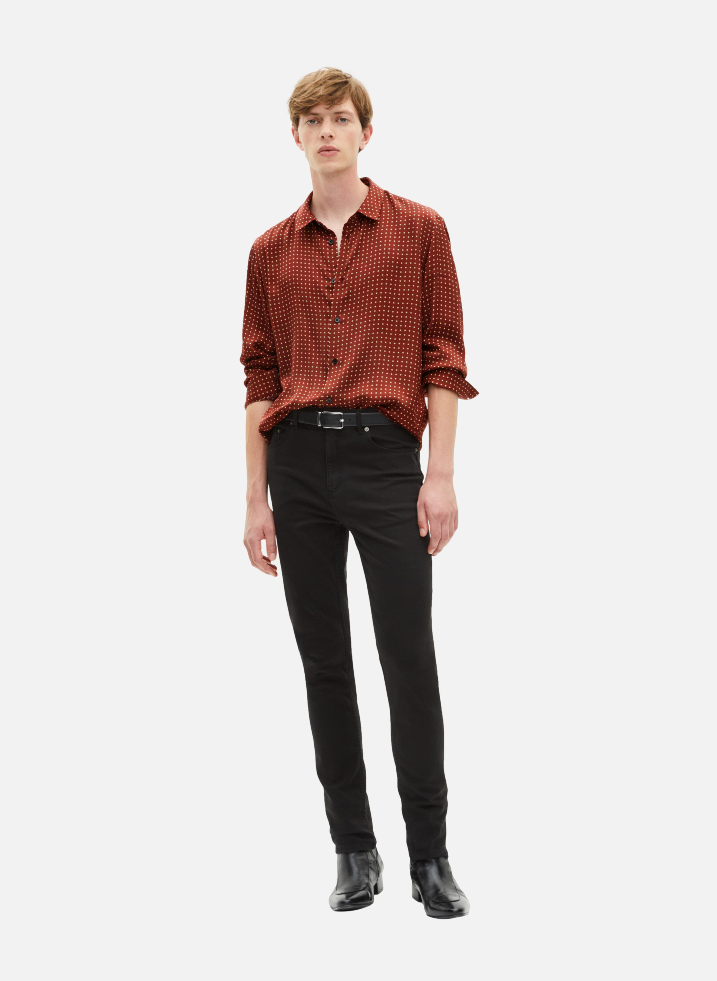 Polka dot shirt THE KOOPLES Red