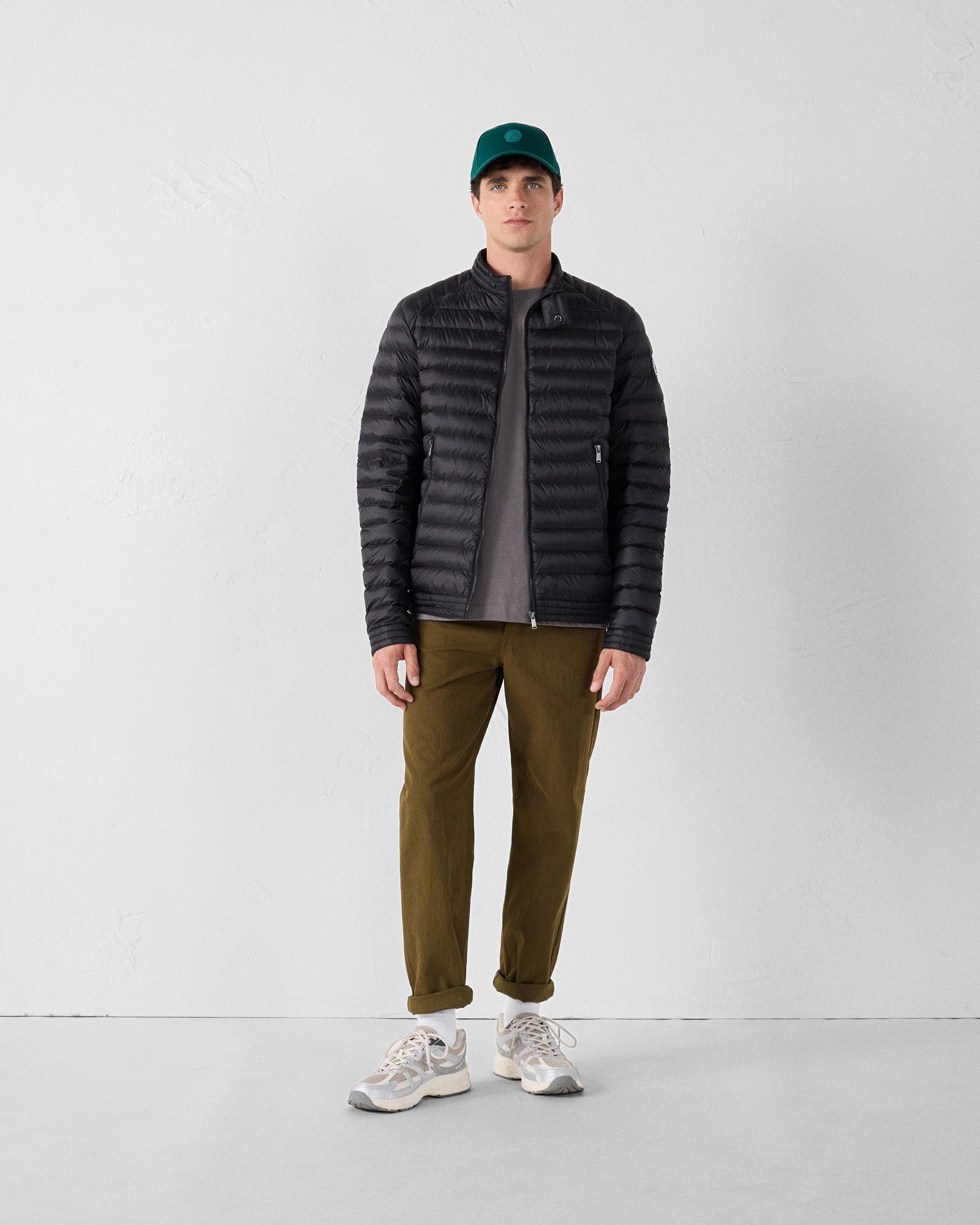 Bastien biker collar puffer jacket JOTT Black