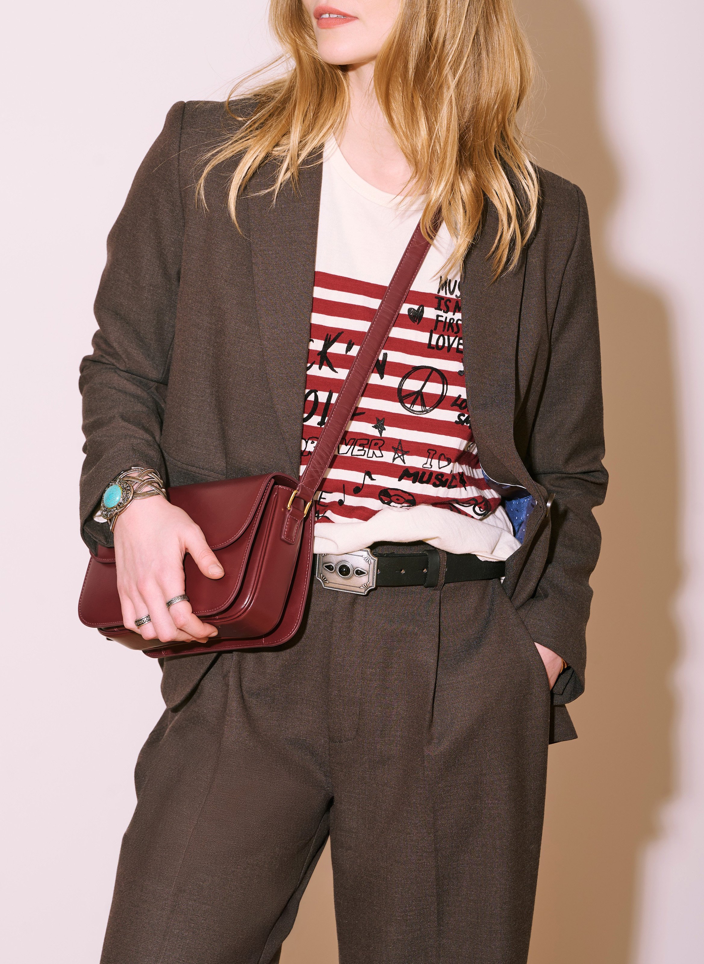 Tee-shirt oversize en coton MKT Beige