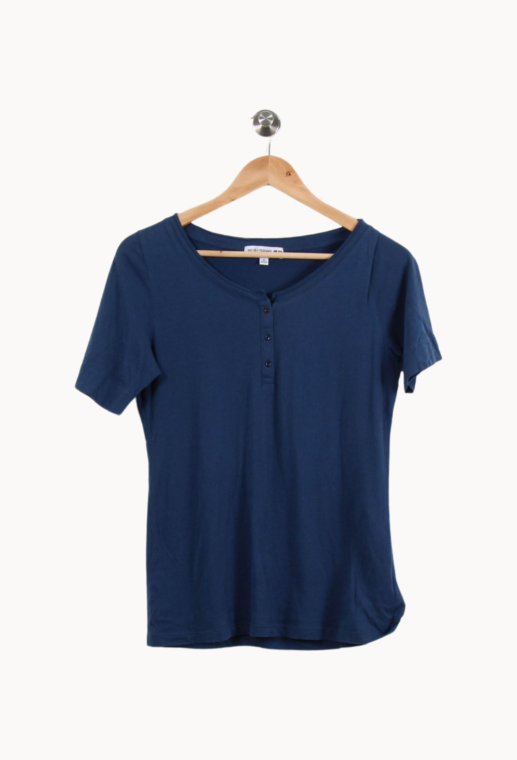Tommy Badge T-shirt INES DE LA FRESSANGE - Seconde main Blue