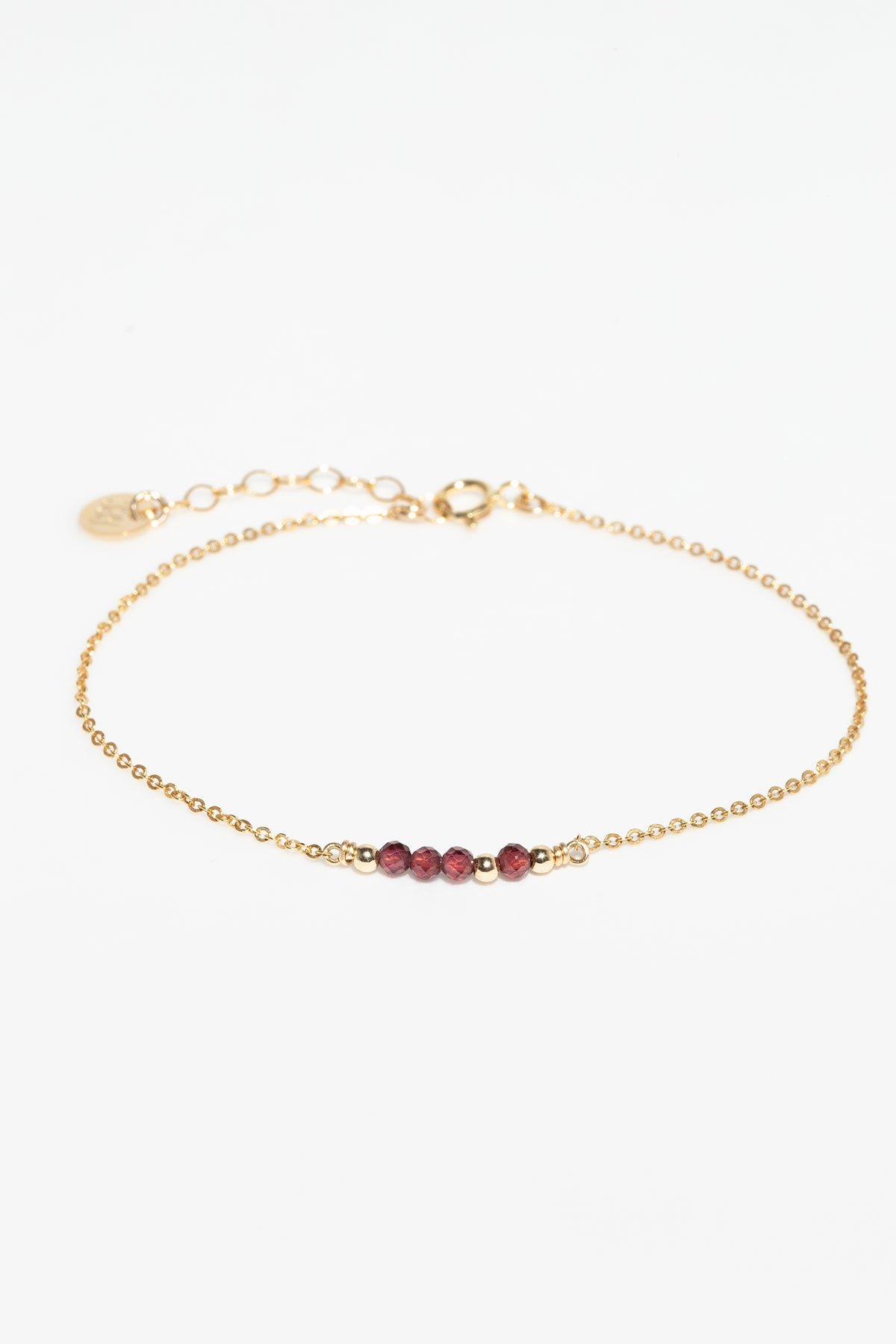Thea Bracelet - Garnet YAY Golden