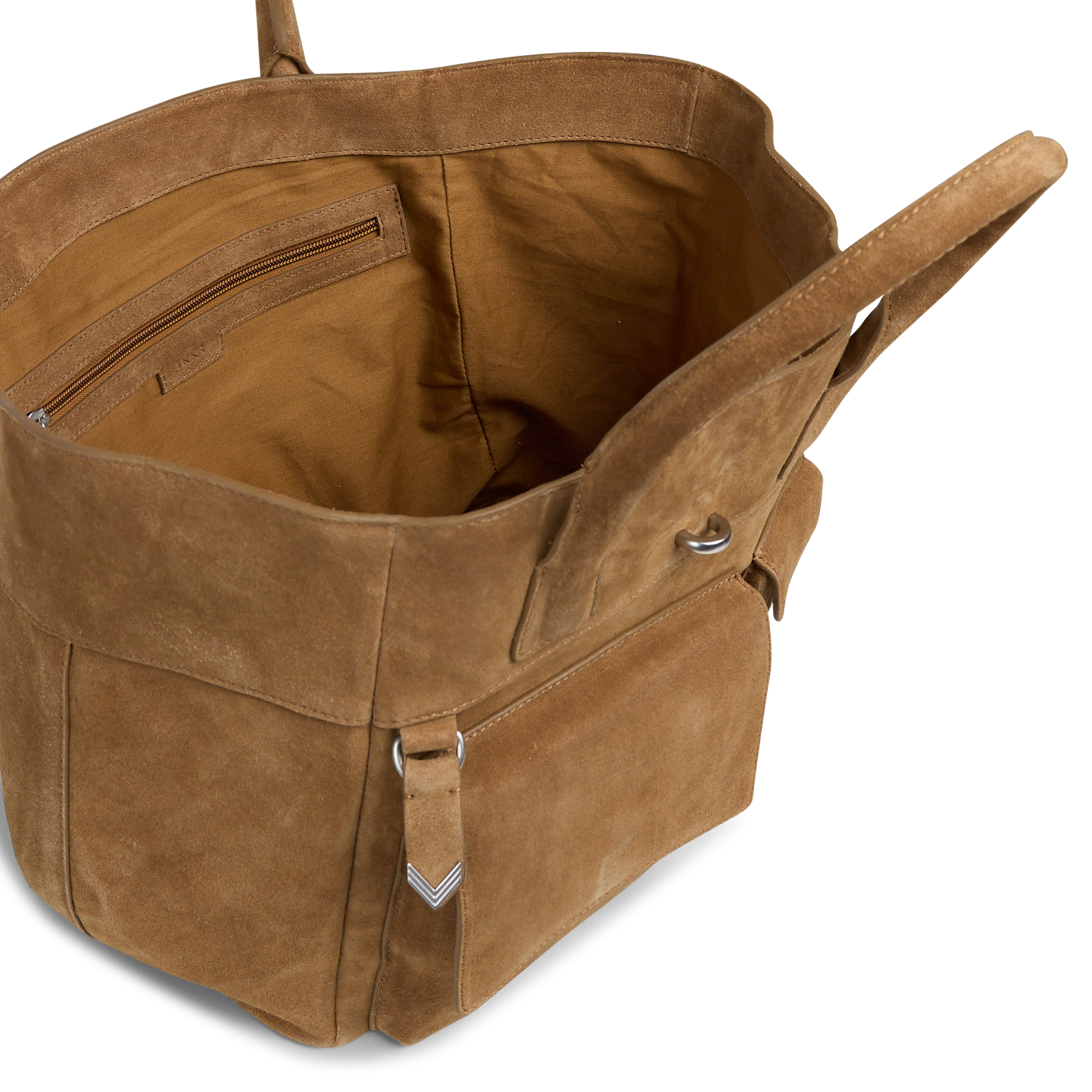 Cabas en cuir IKKS Marron