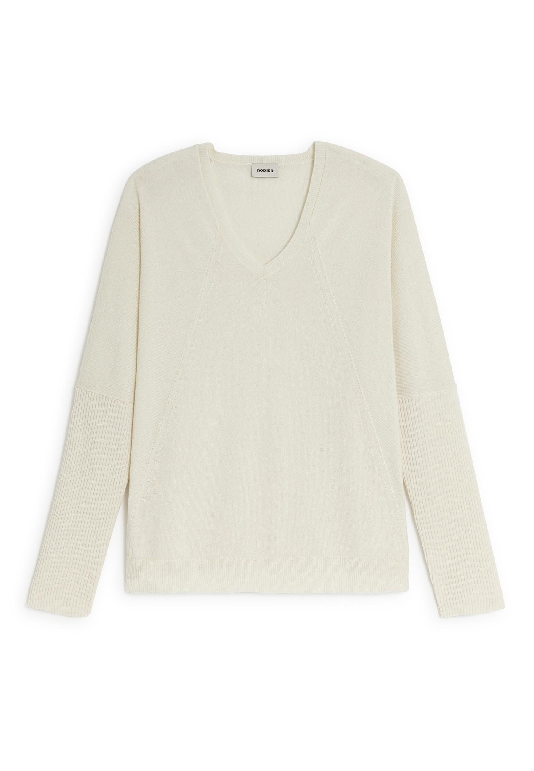 Oversized cashmere sweater RODIER White