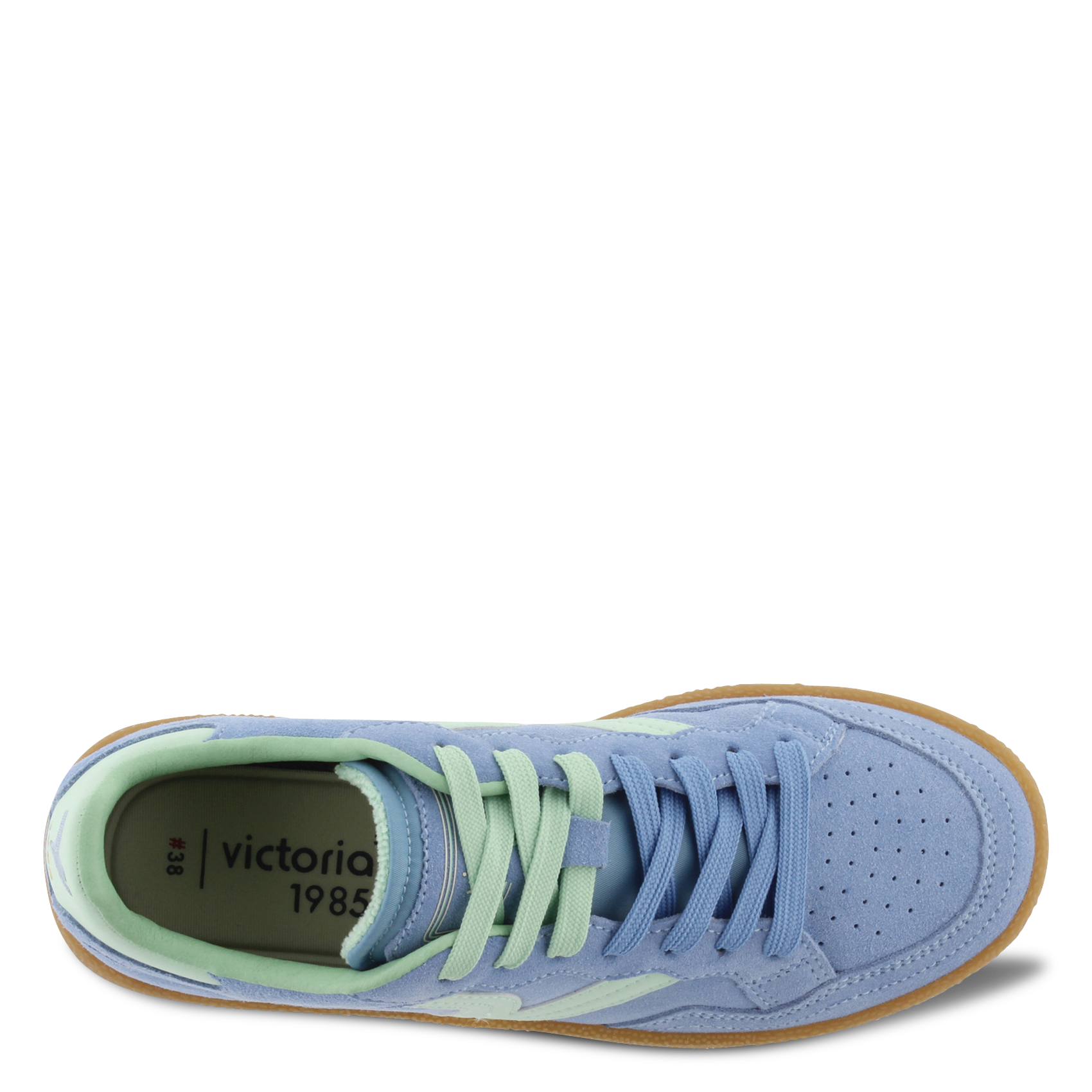 Bakets basses en cuir VICTORIA Bleu