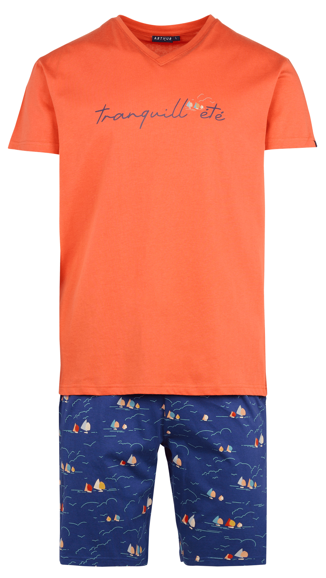 Katoenen pyjama ARTHUR Blauw