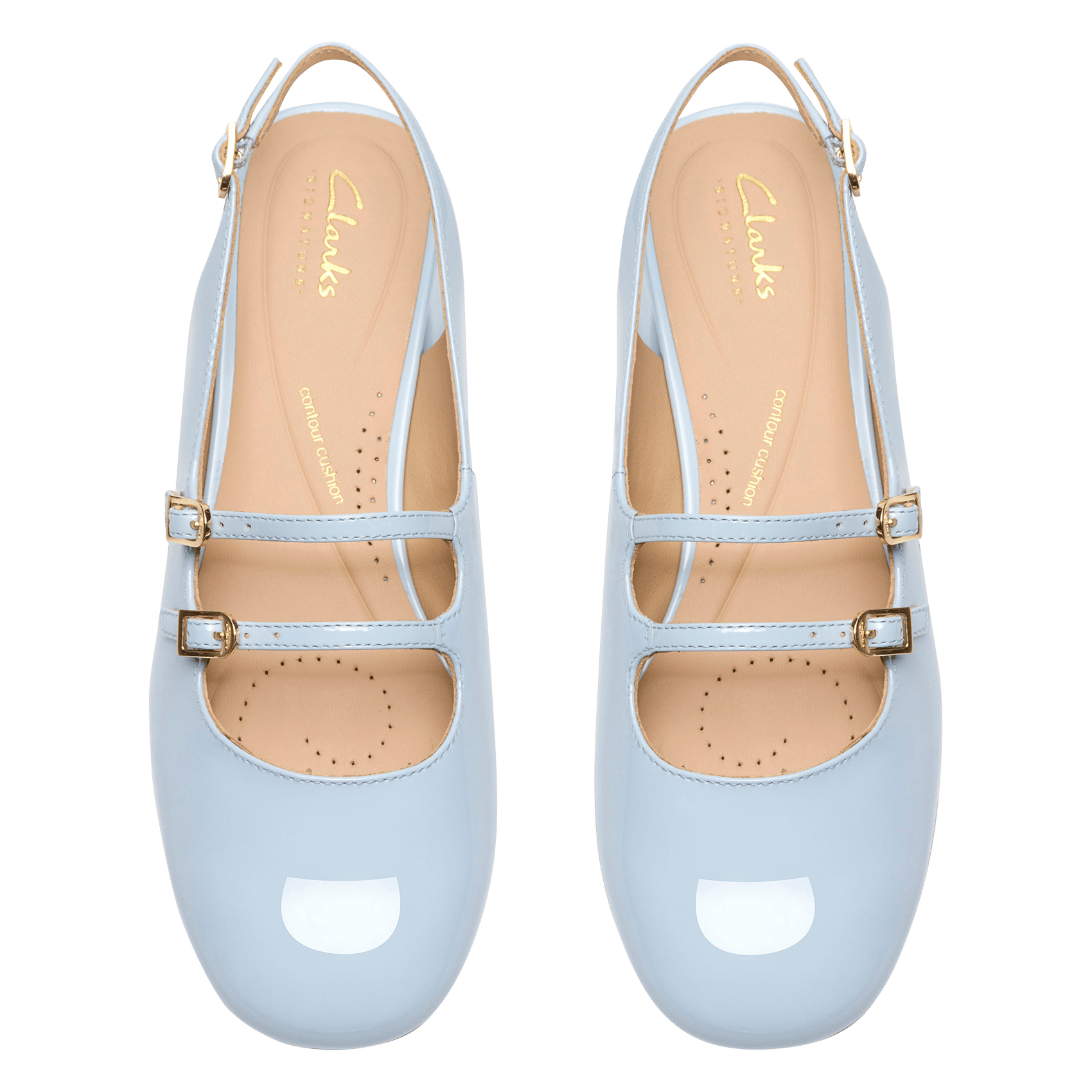 Leather Mary Janes CLARKS Blue