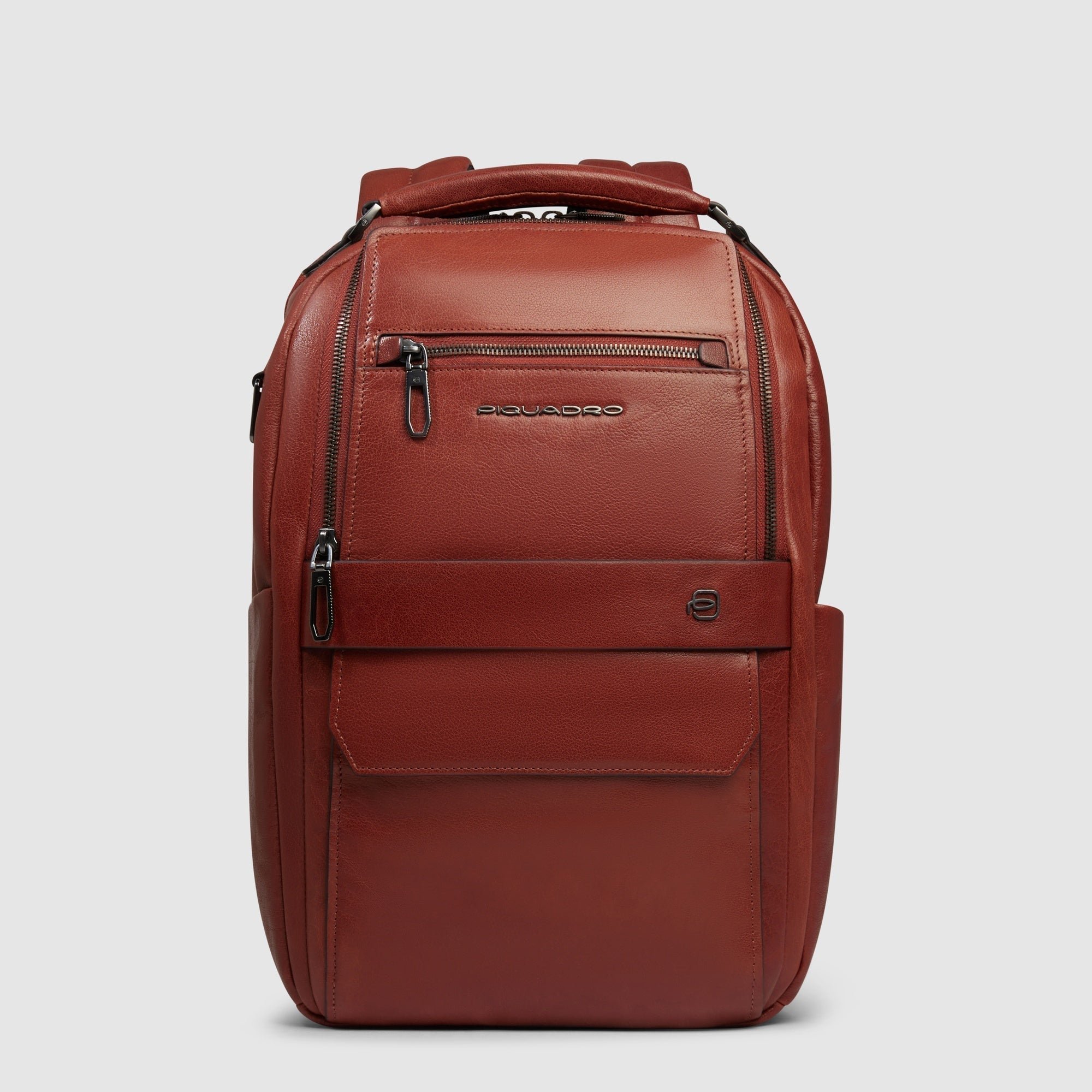 Personalized 13" laptop backpack for men PIQUADRO Orange