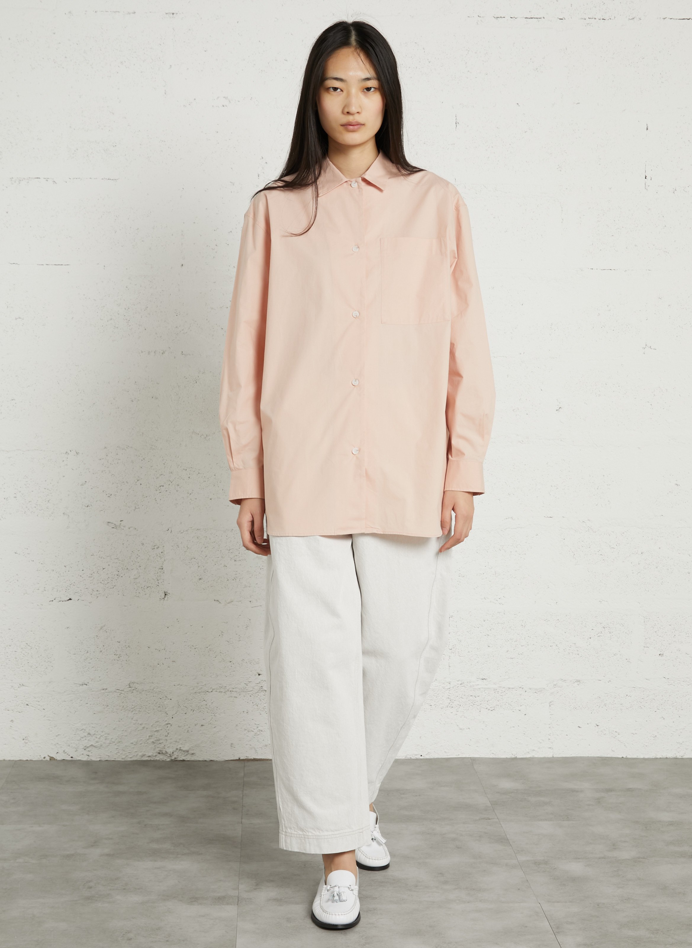 Weite Hose aus Bio-Baumwolle SOEUR Beige