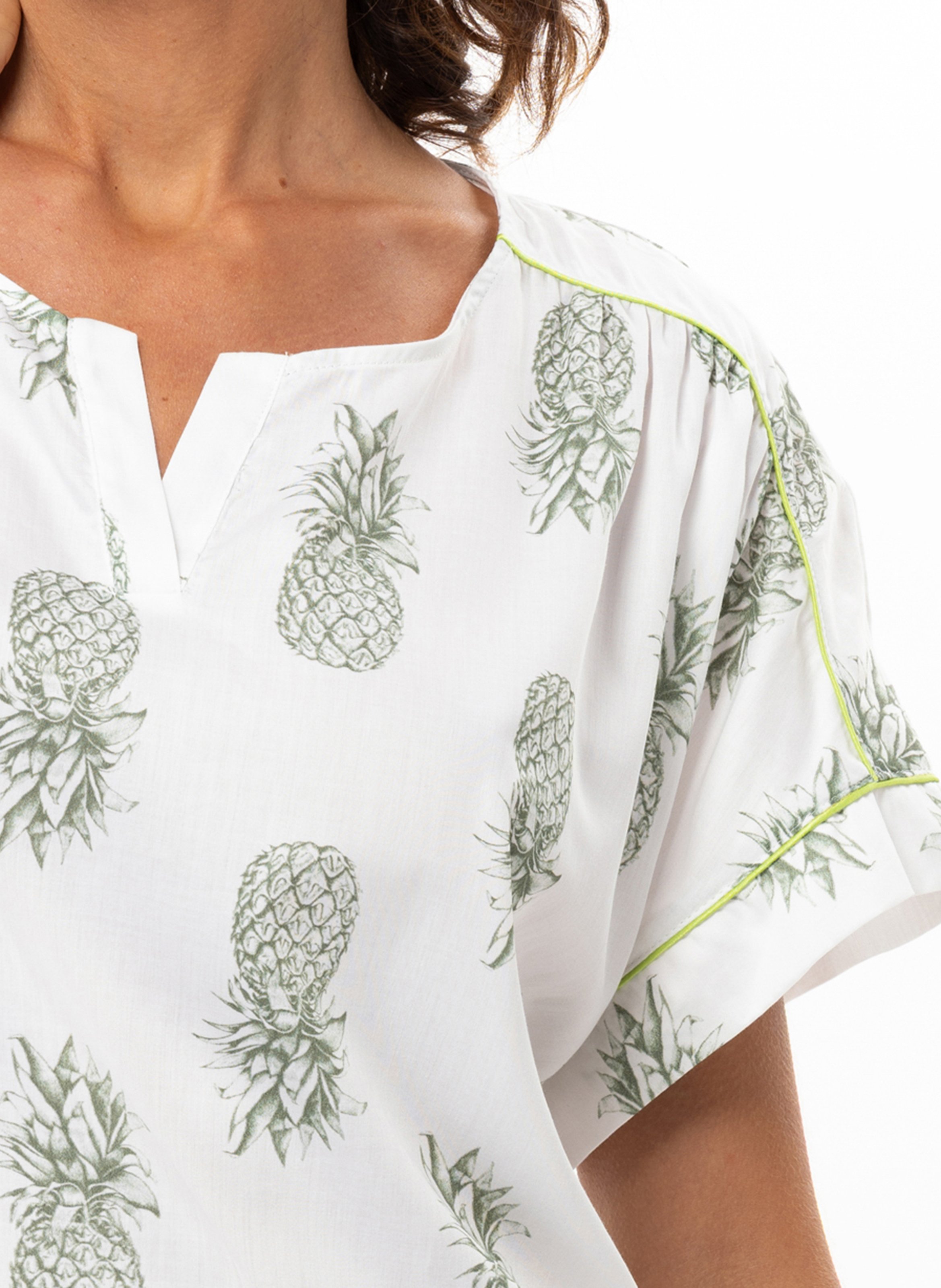 Chemise de nuit en coton LE CHAT Multicolore