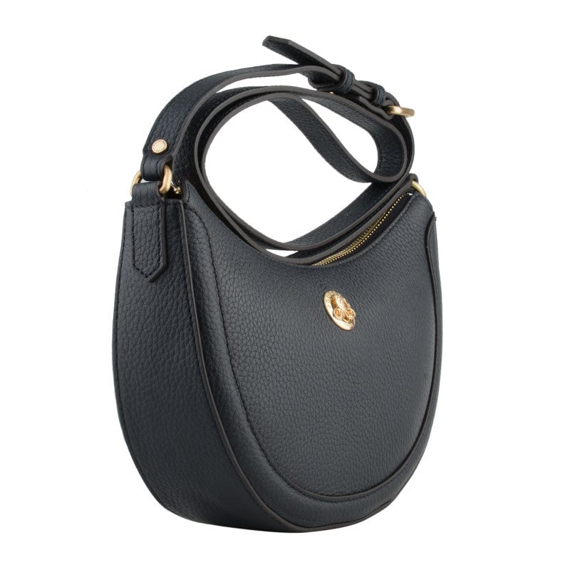 Calfskin leather shoulder bag Blue