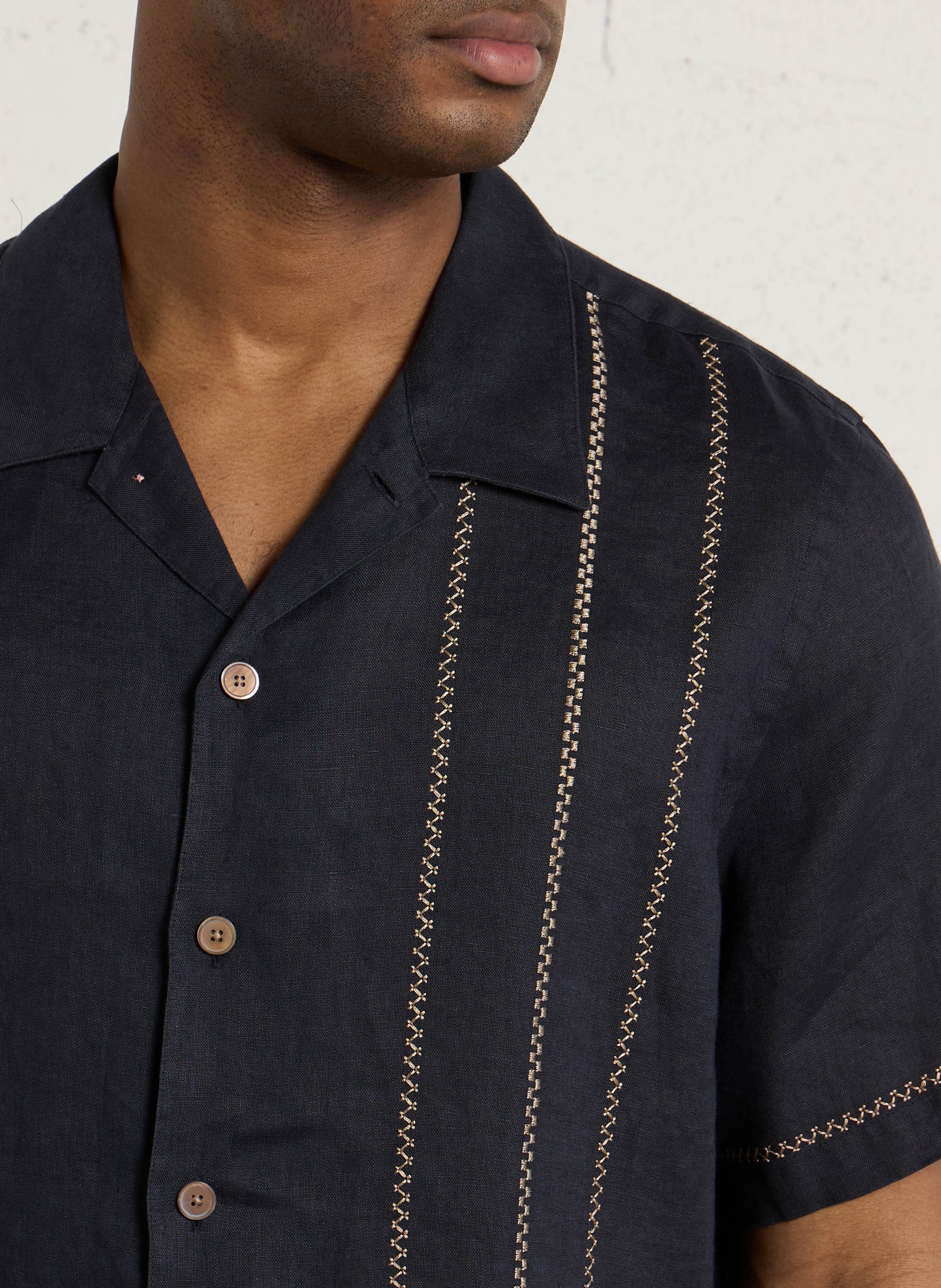 Camisa de lino oversize PAUL SMITH Azul